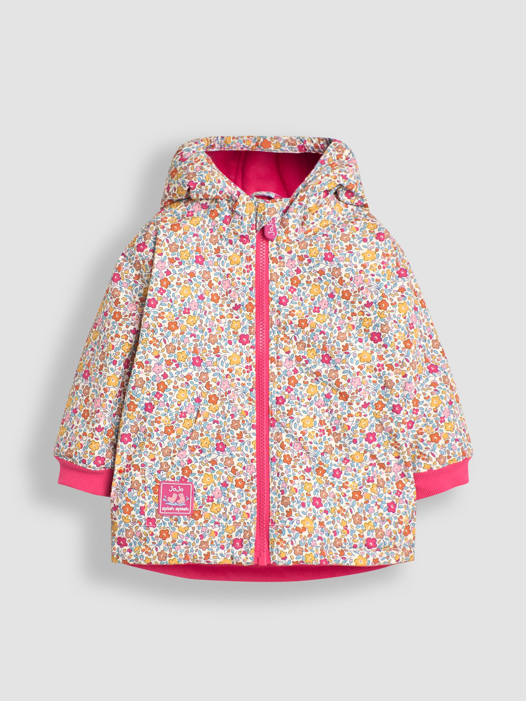 Pink Floral Fleece Lined Jacket - Image 2 of 7