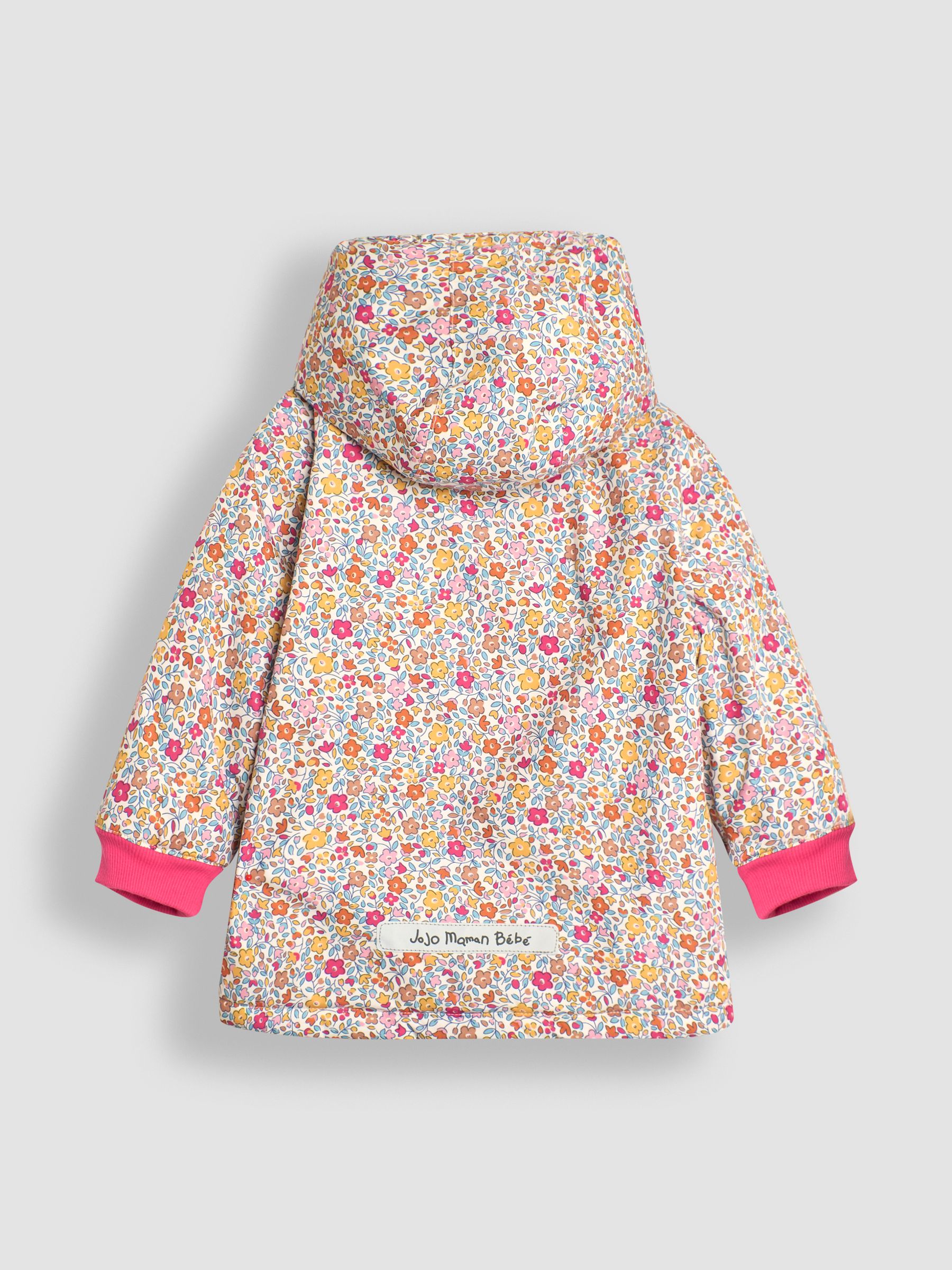 Pink Floral Fleece Lined Jacket - Image 3 of 7