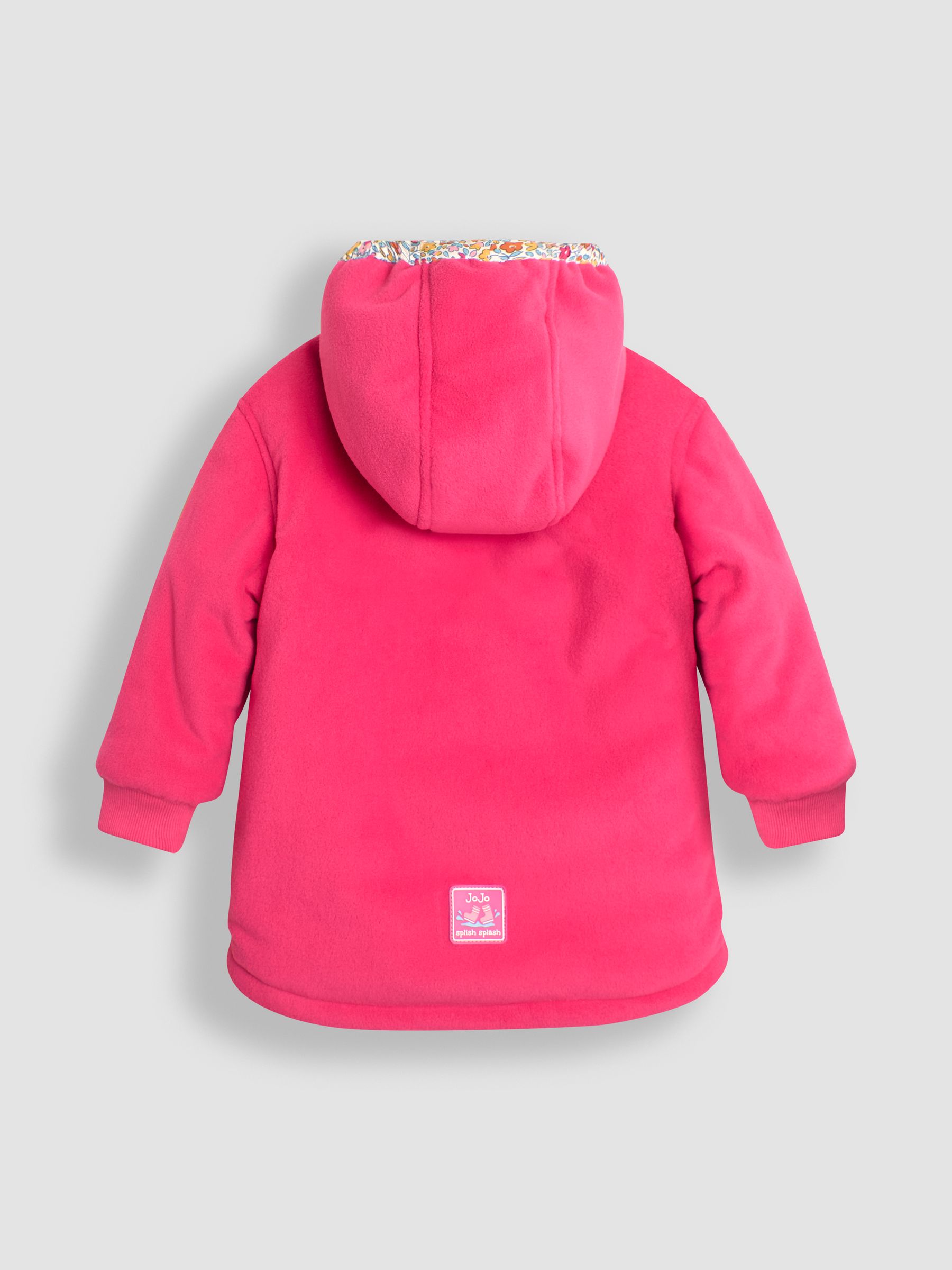 Pink Floral Fleece Lined Jacket - Image 5 of 7