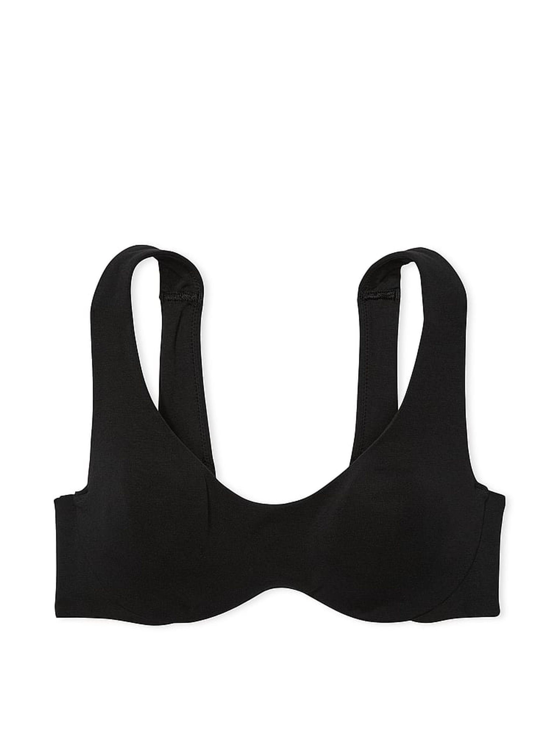 Black Cotton Unlined Wired Bralette - Image 1 of 3