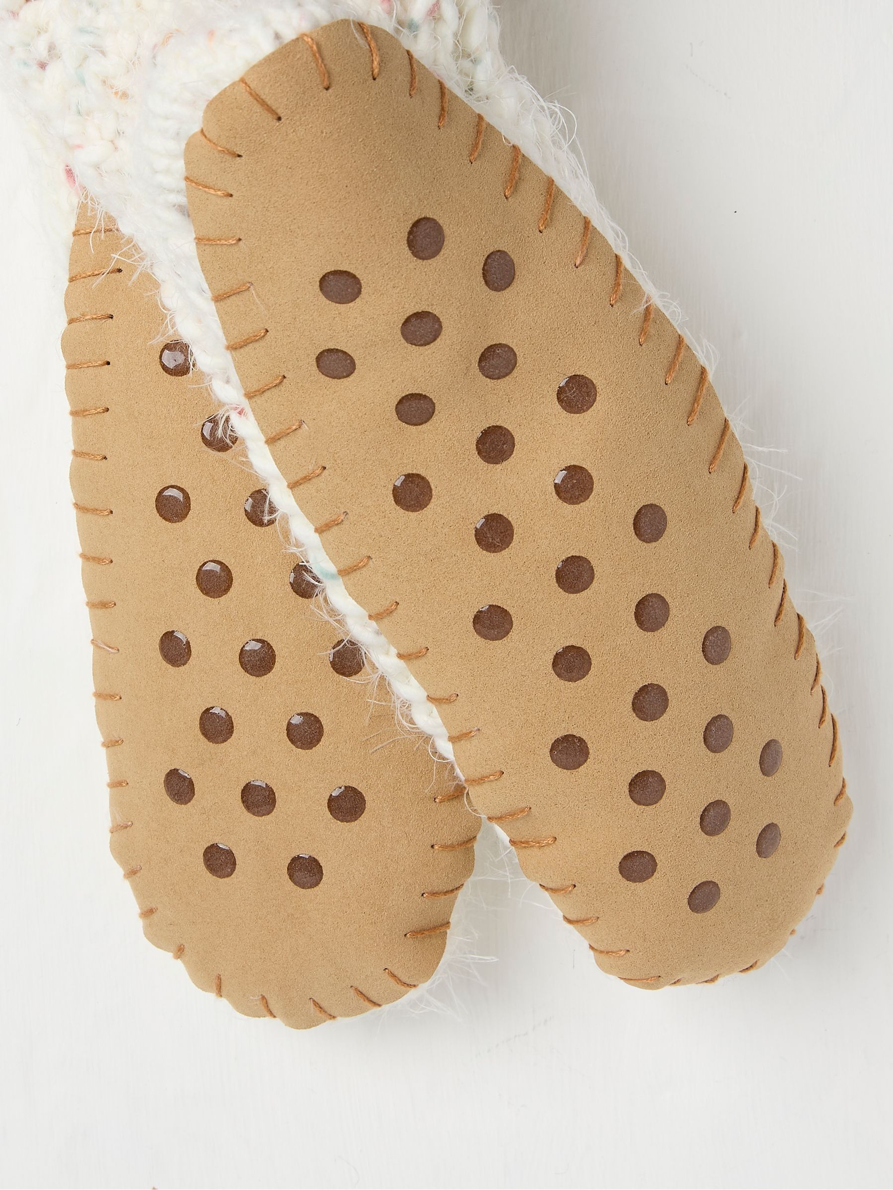 Cream Nep Slipper Socks - Image 2 of 2