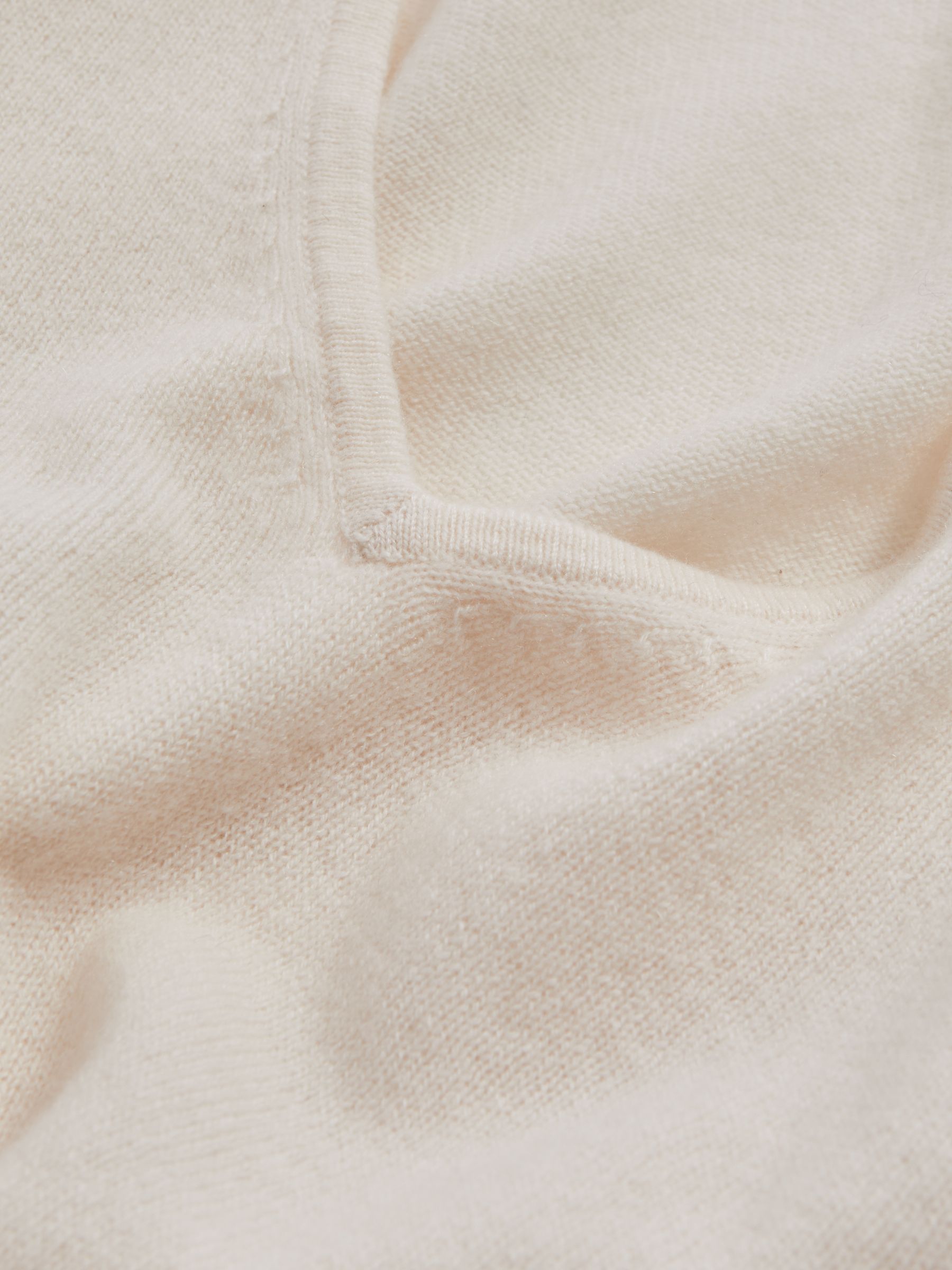 CRUSH Collection Cashmere Cropped Reversible Jumper in Milk - Image 6 of 6