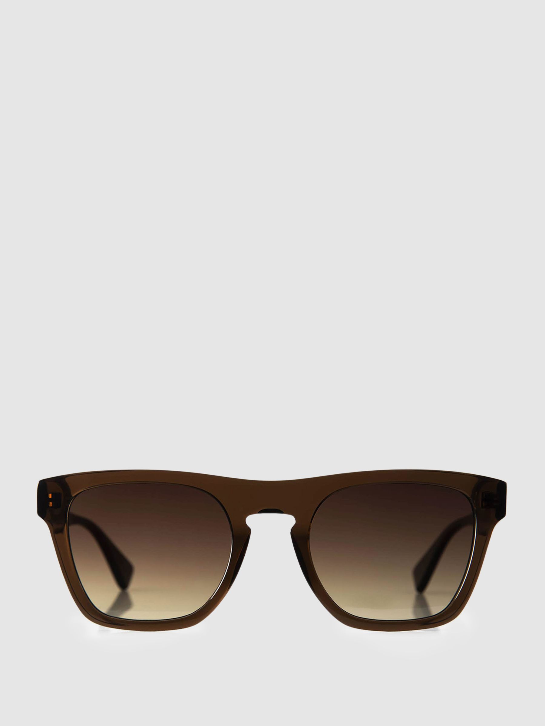 Curry and Paxton Square Sunglasses in Coffee - Image 1 of 4 Curry and Paxton Square Sunglasses in Coffee - Image 1 of 4