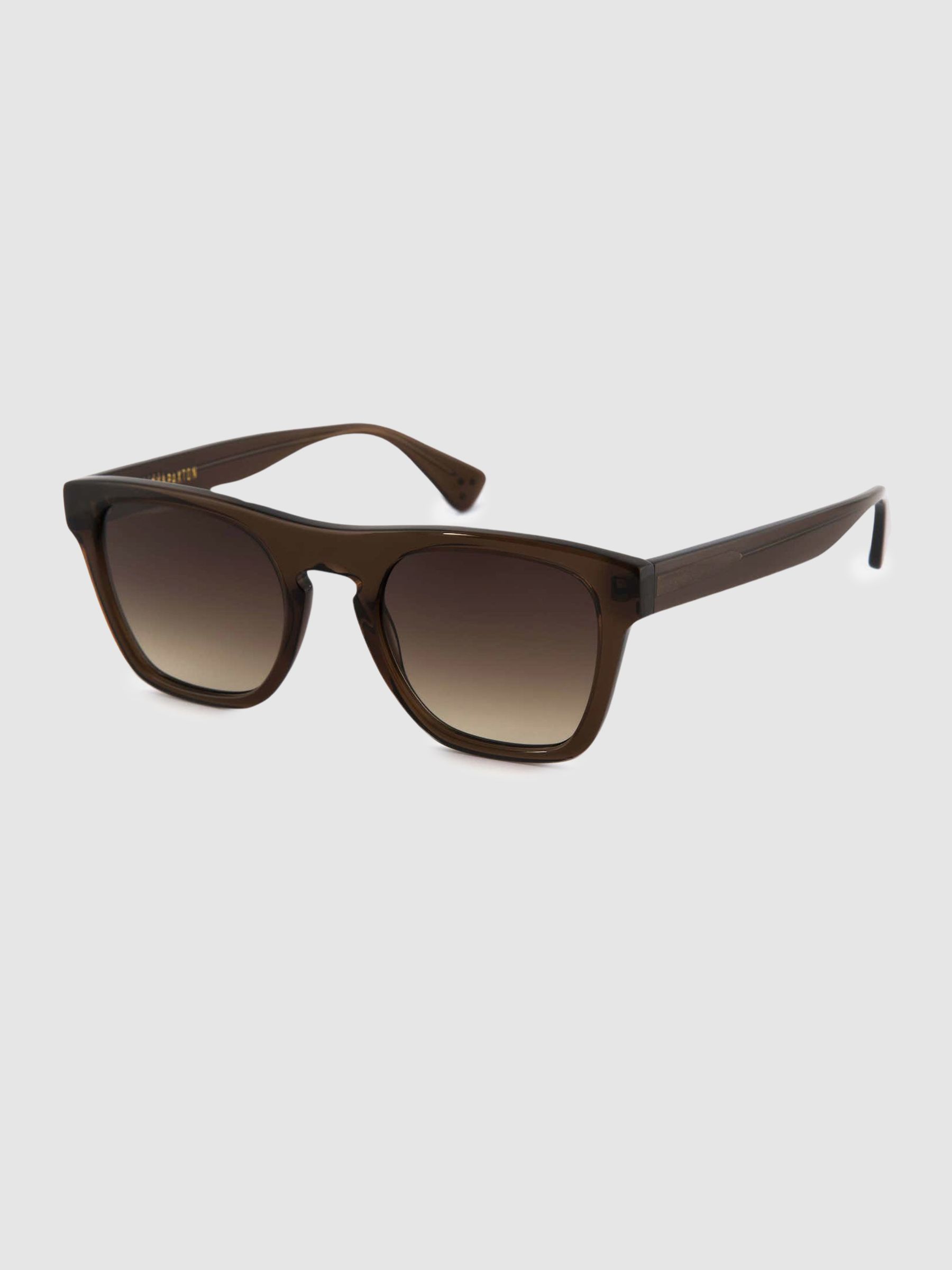 Curry and Paxton Square Sunglasses in Coffee - Image 2 of 4