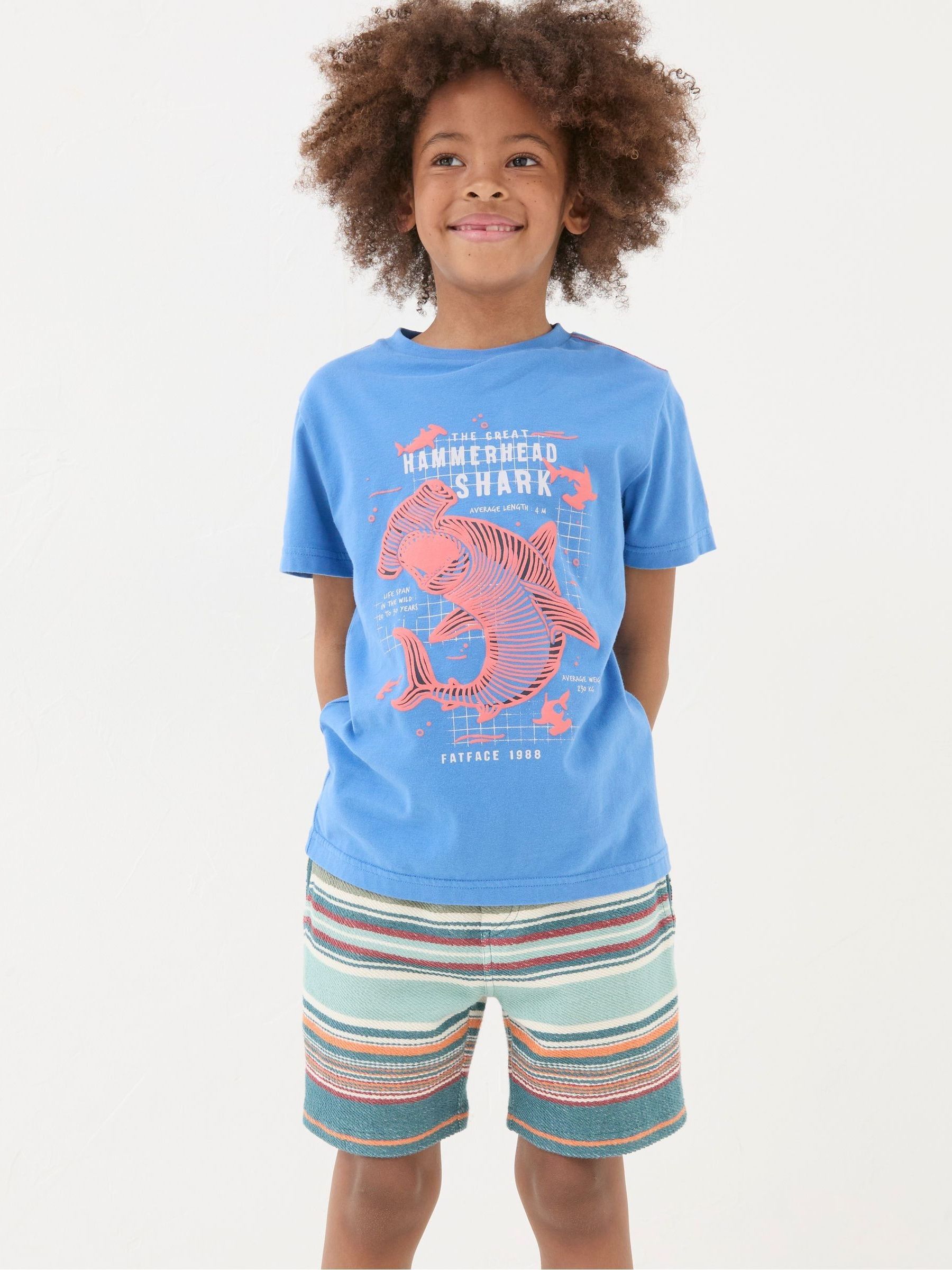 Blue Hammerhead Shark T-Shirt - Image 1 of 4