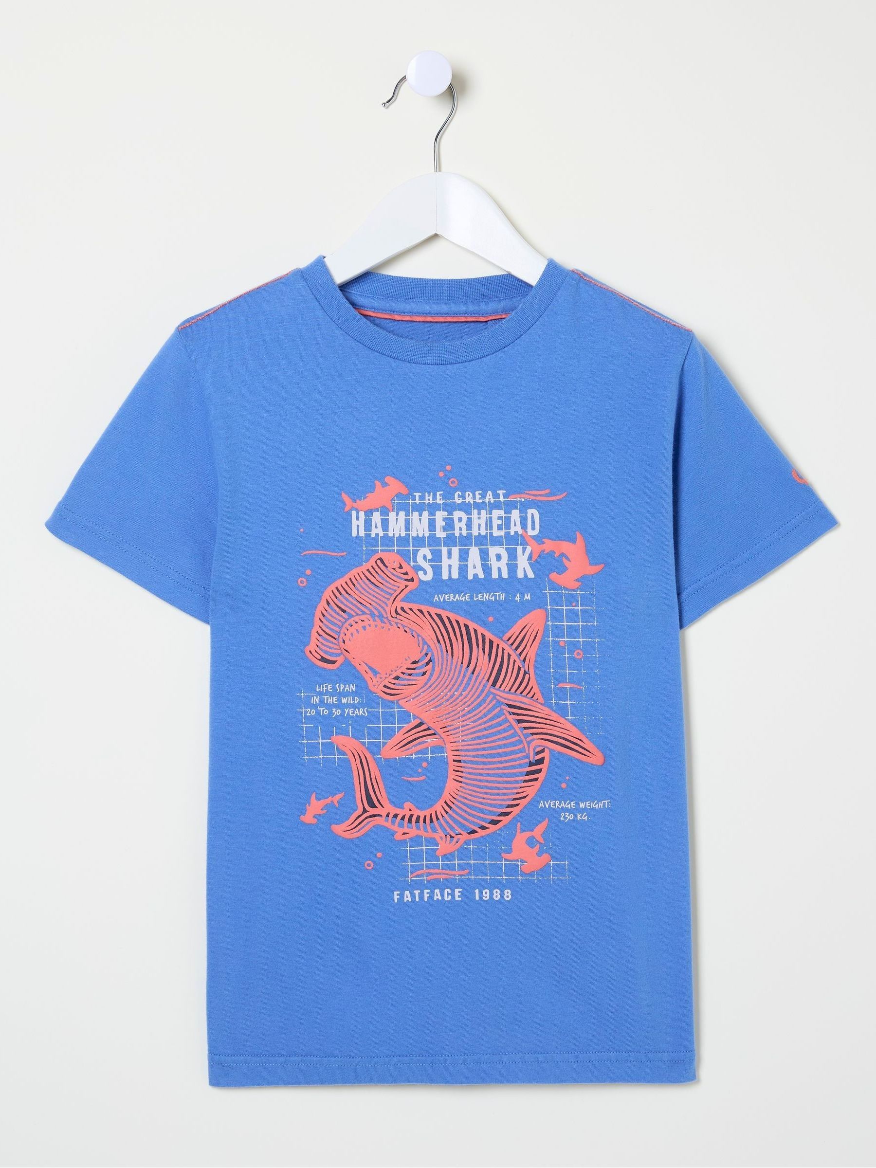 Blue Hammerhead Shark T-Shirt - Image 4 of 4
