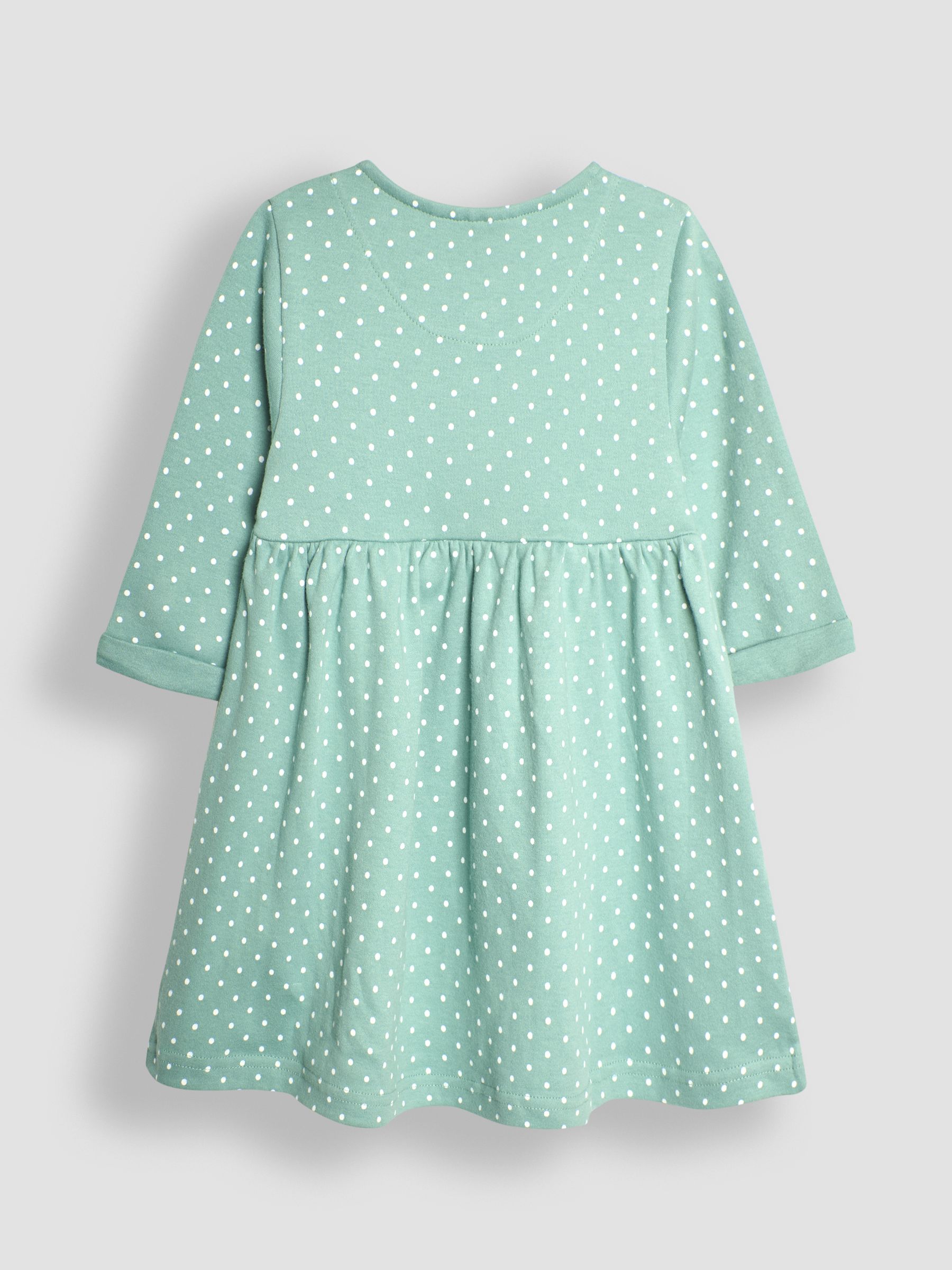 Green Fairy & Toadstool Appliqué Button Front Dress - Image 2 of 3