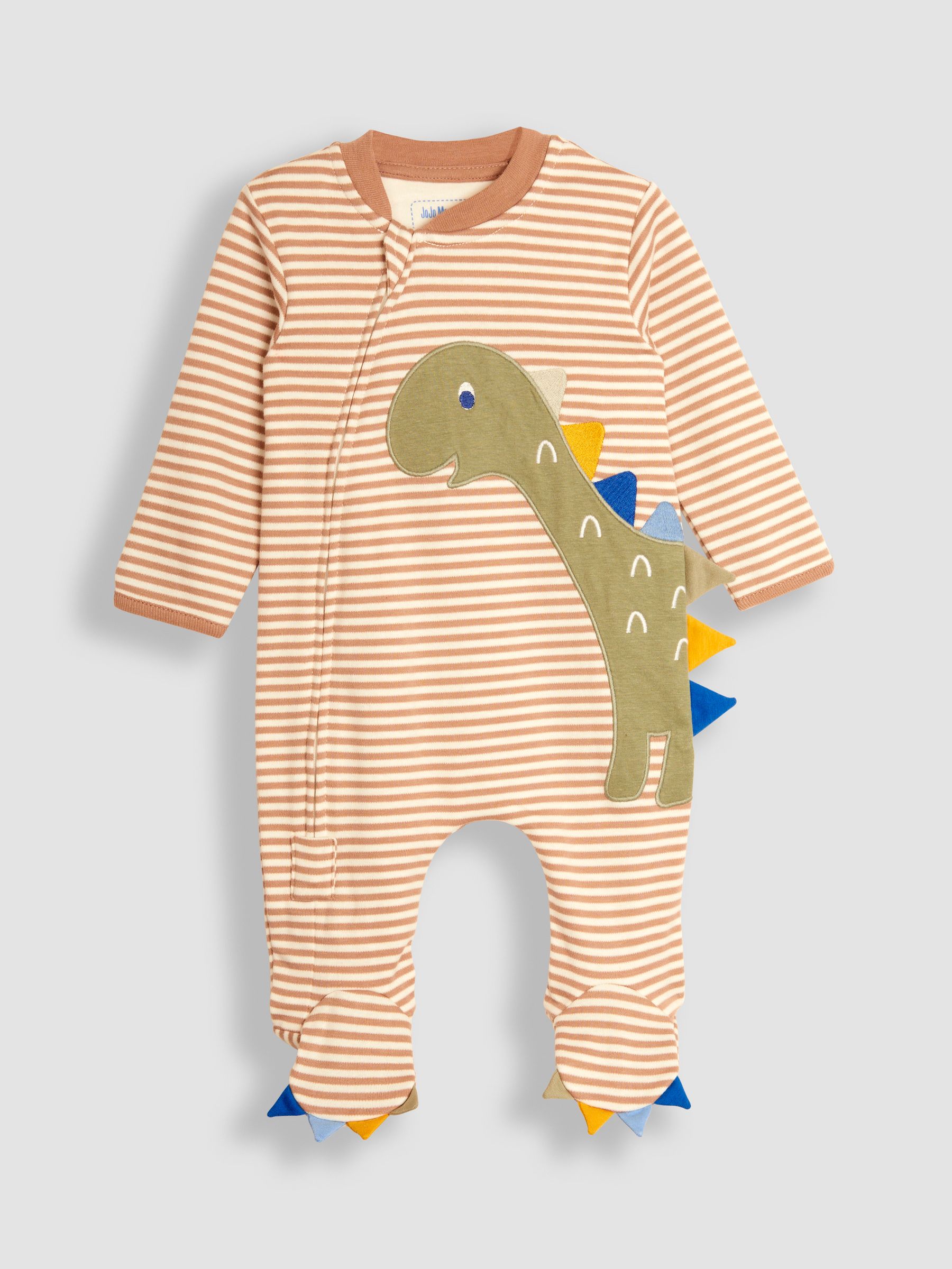 Natural Appliqué Zip Sleepsuit - Image 5 of 7
