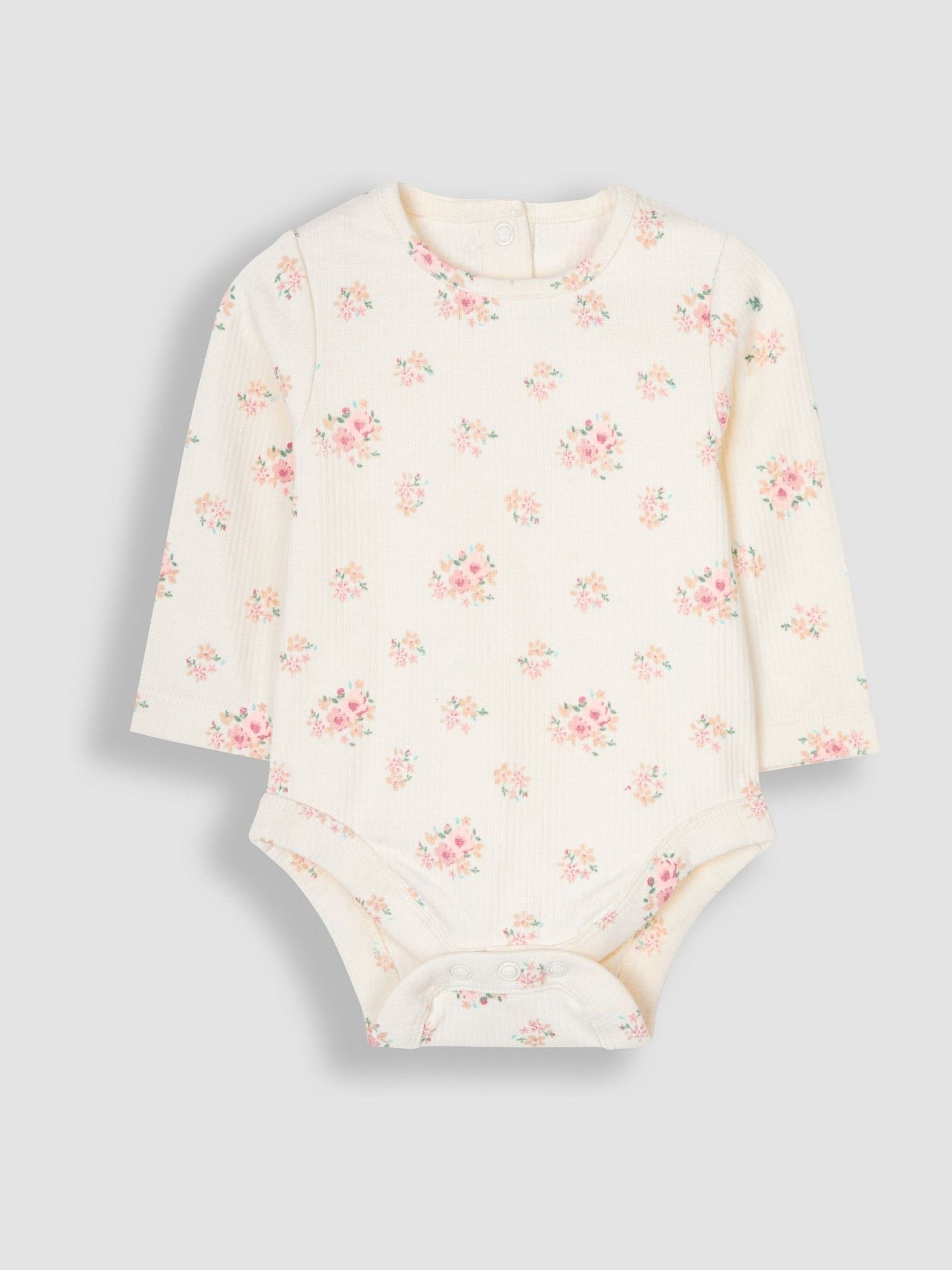 Cream 3-Piece Floral Body, Trousers & Hat Set - Image 6 of 10