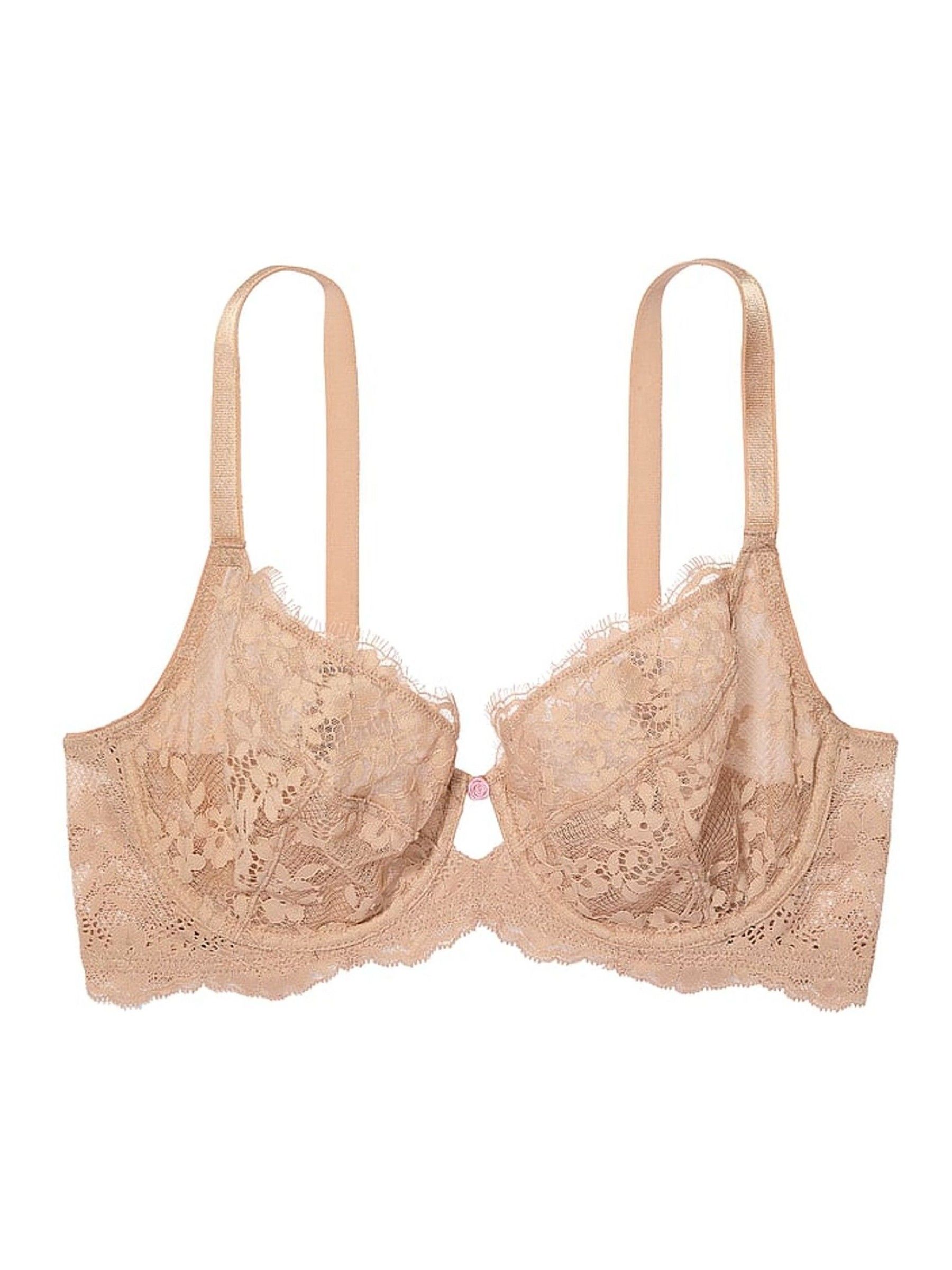 Praline Nude Full Cup Support Lace Bra - Image 3 of 3
