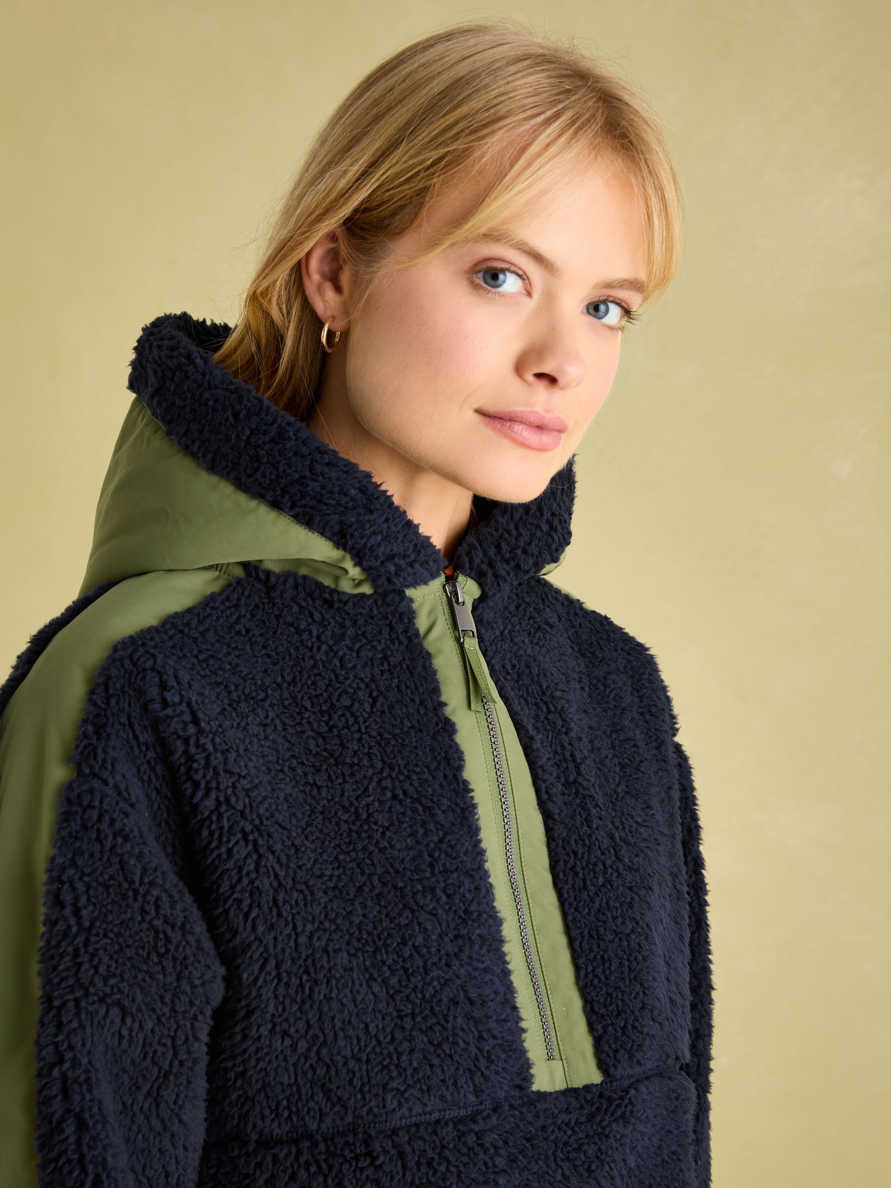 Tilly Navy Hooded Fleece - Image 6 of 7