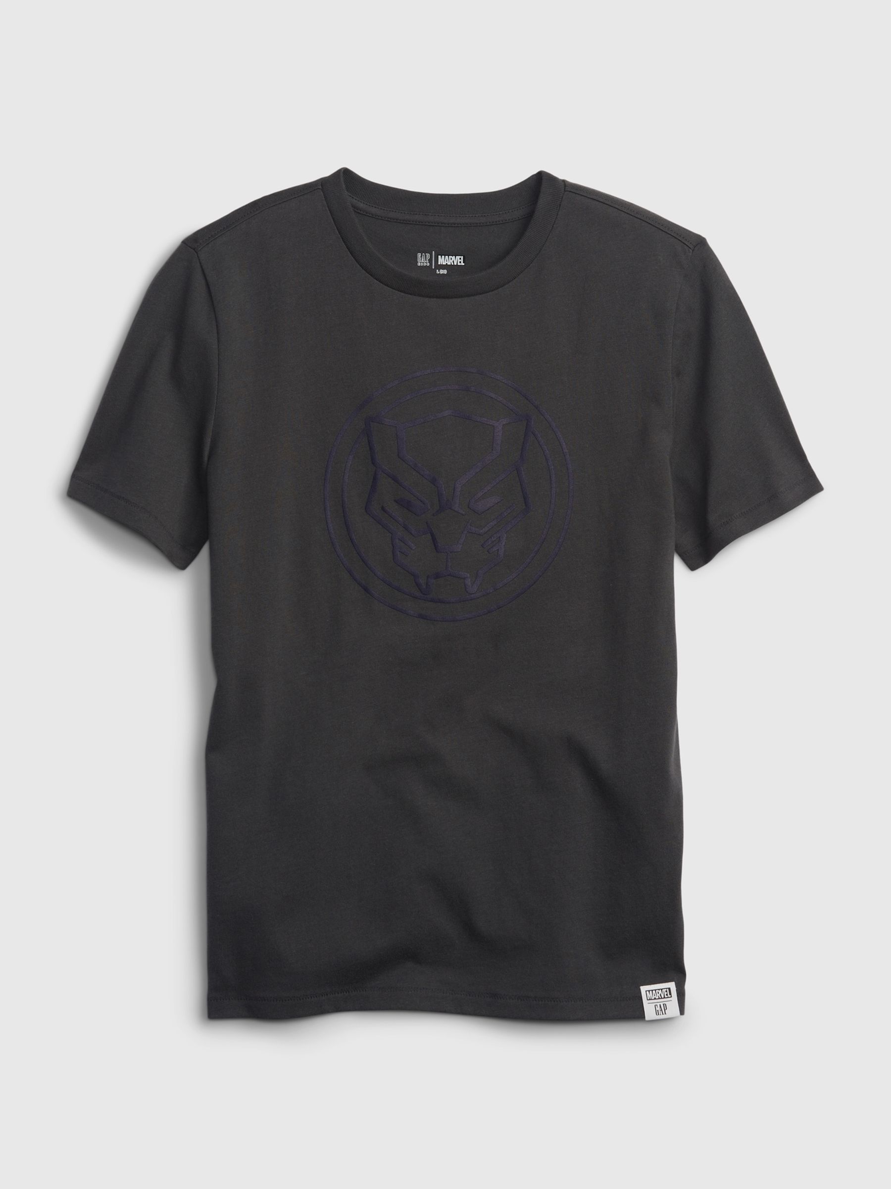 Black Panther Black Panther Logo Graphic Organic Cotton Short Sleeve T-Shirt (4-13yrs) - Image 1 of 1