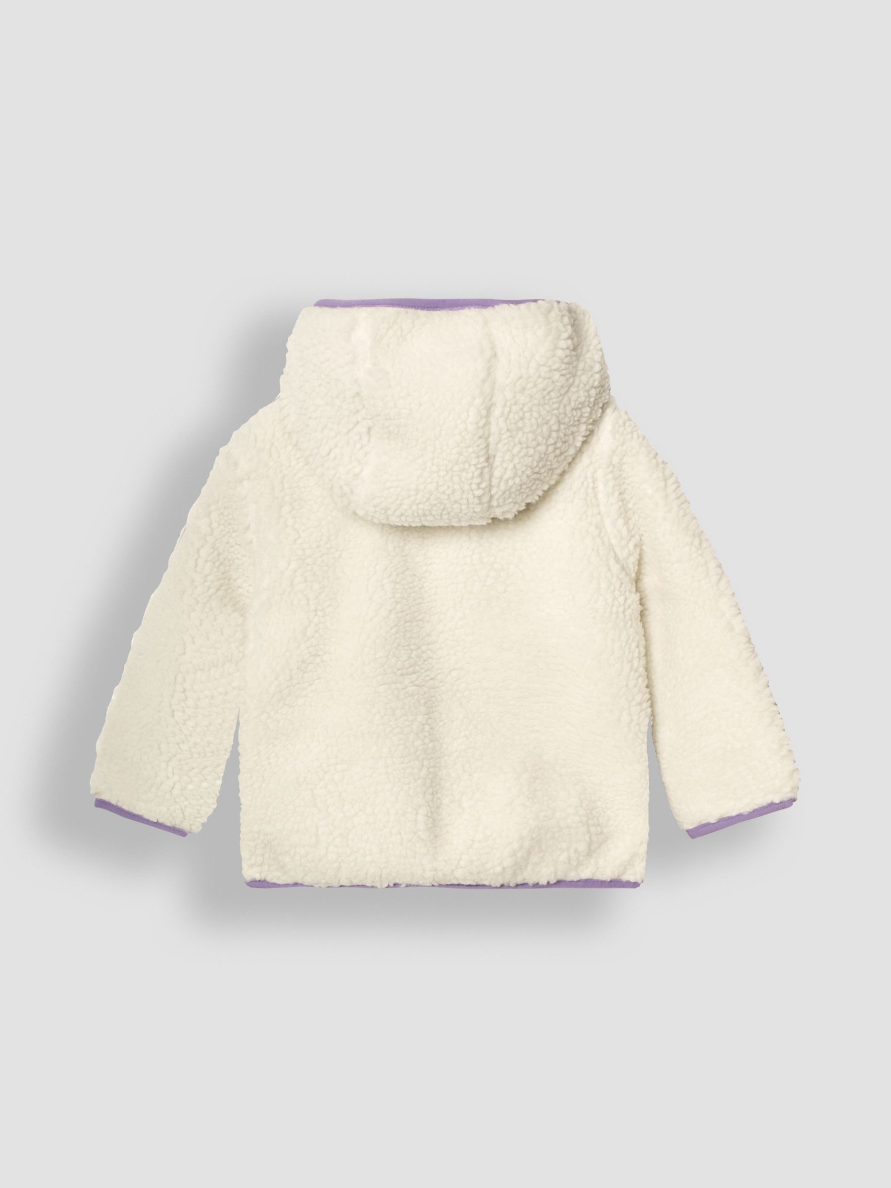 Cream Toadstool Ditsy Floral Reversible Hooded Teddy Fleece - Image 3 of 7