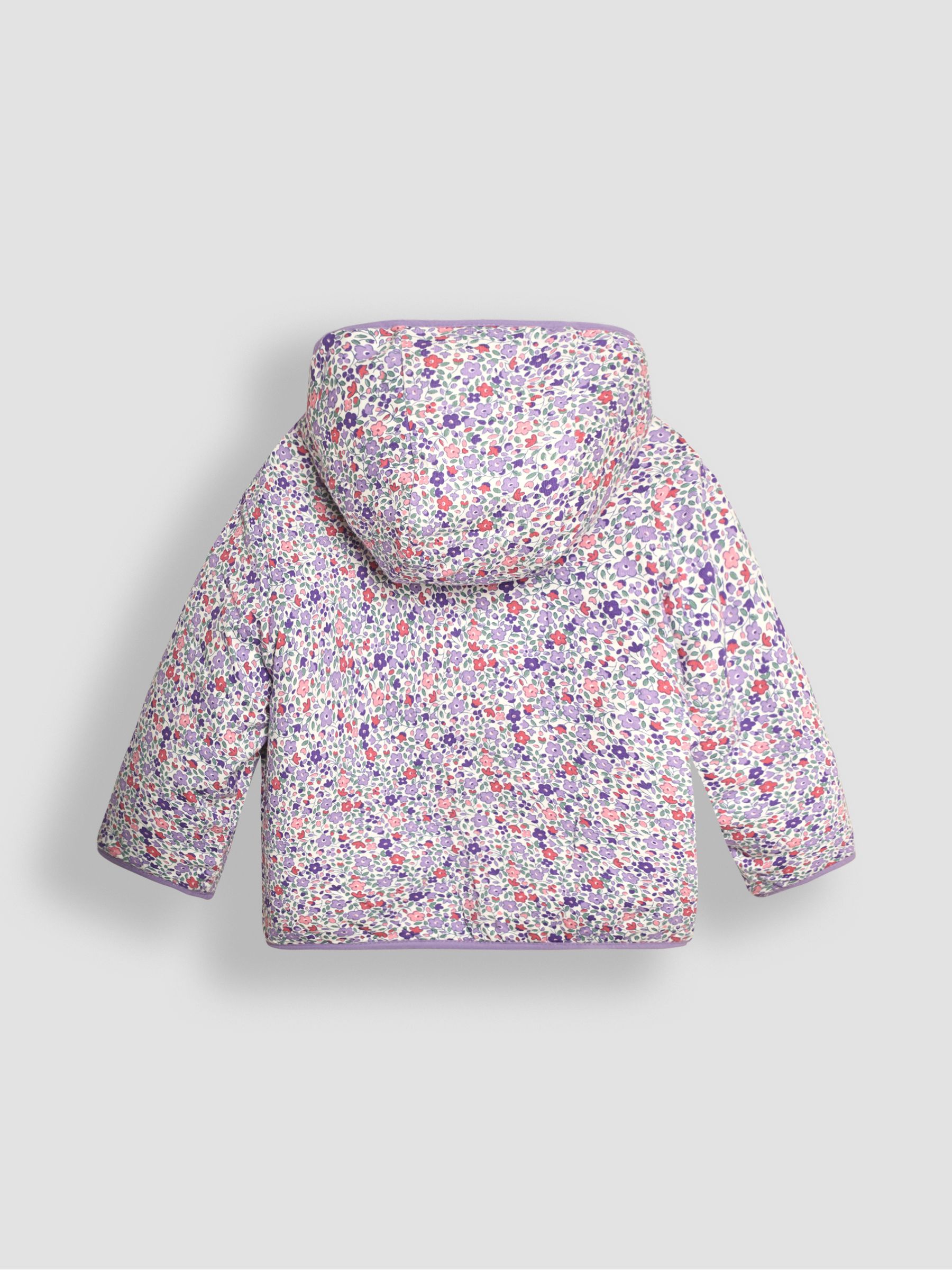 Cream Toadstool Ditsy Floral Reversible Hooded Teddy Fleece - Image 5 of 7
