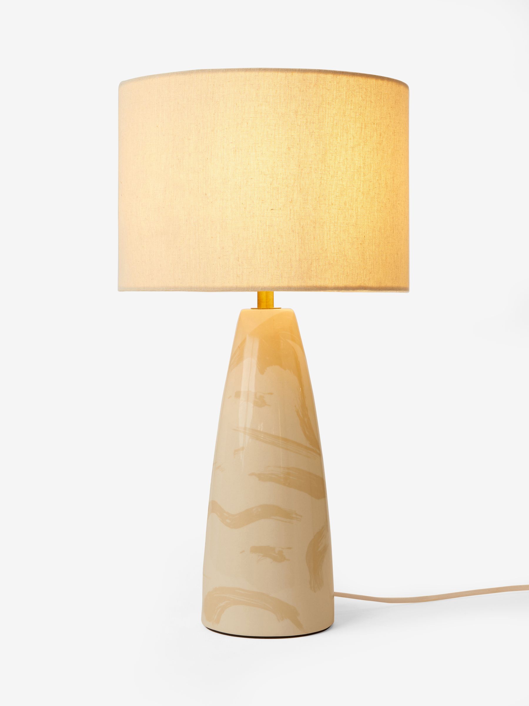 Vince Ceramic Table Lamp in Cream - Image 5 of 6