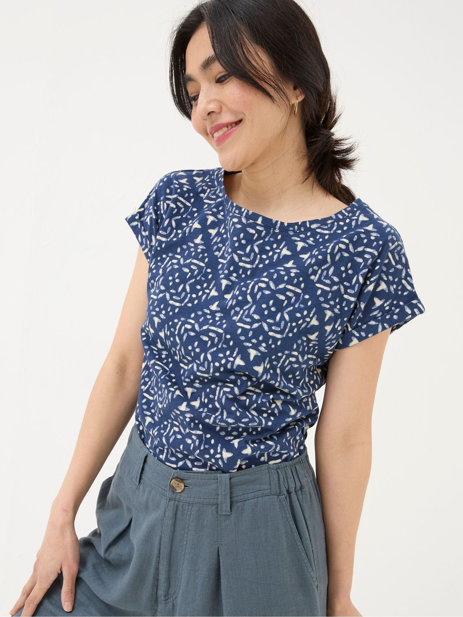 Ivy Blue Geo Marks T-Shirt - Image 1 of 5