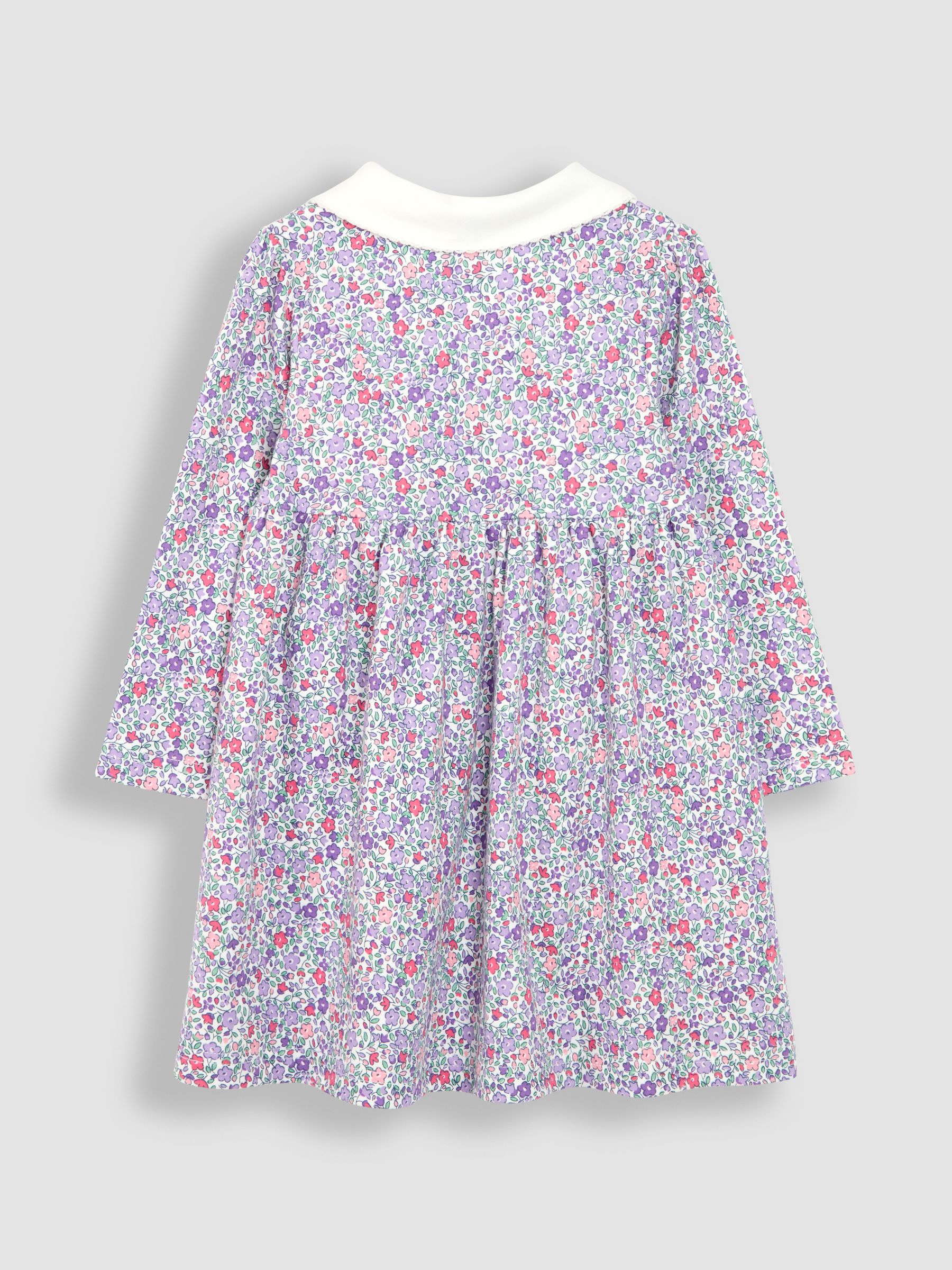 Lilac Purple Ditsy Floral Peter Pan Dress - Image 2 of 4