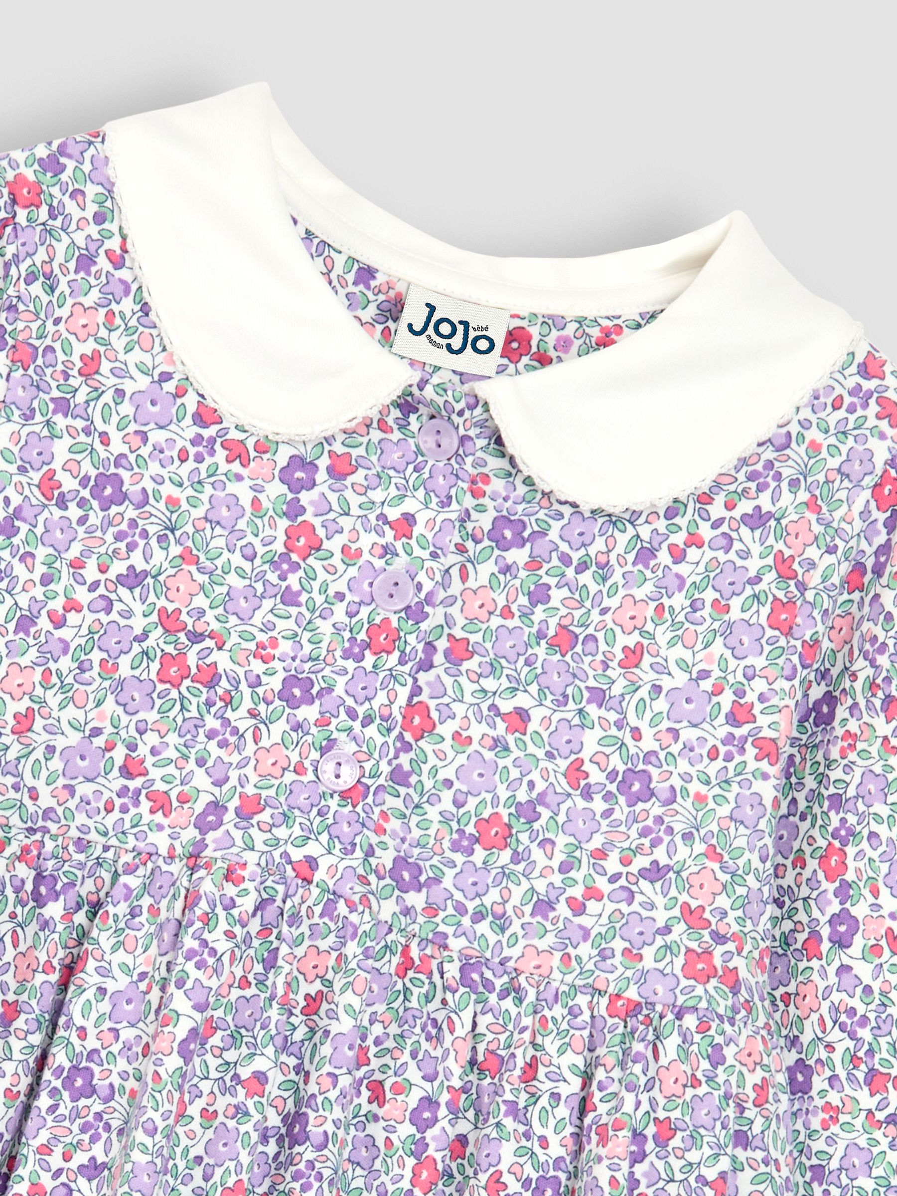 Lilac Purple Ditsy Floral Peter Pan Dress - Image 3 of 4
