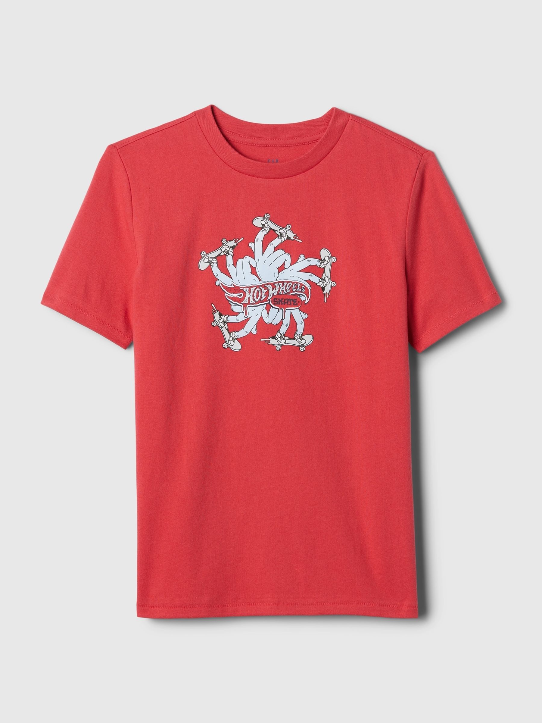 Red Hot Wheels Graphic Short Sleeve T-Shirt (4-13yrs) - Image 1 of 3