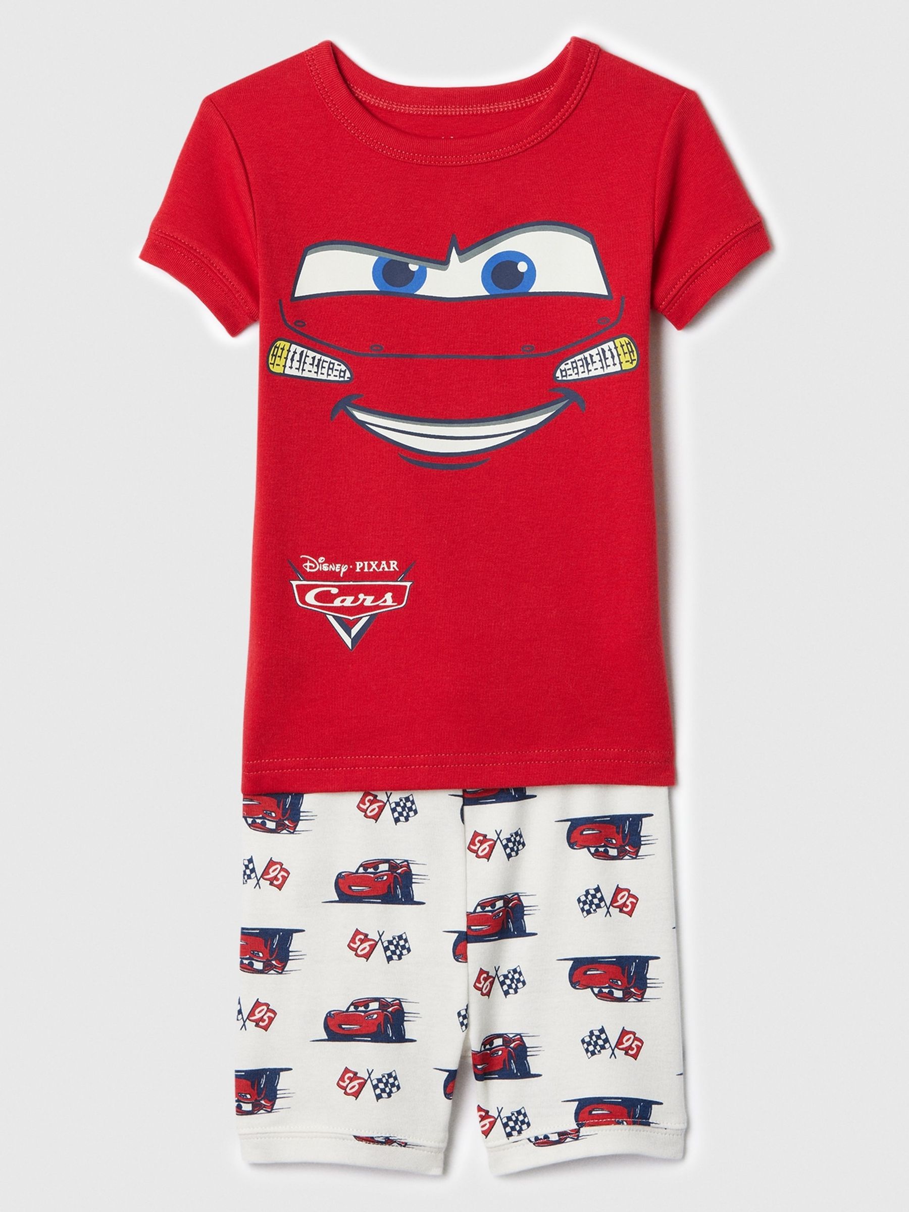 Red Disney Cars Lightning McQueen Cotton Short Pyjama Set (6mths-5yrs) - Image 1 of 4