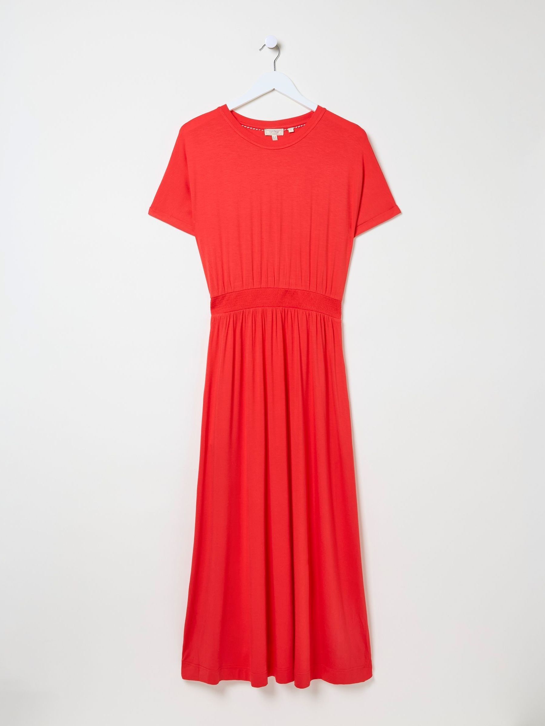 Red Midi Jersey Dress - Image 5 of 5