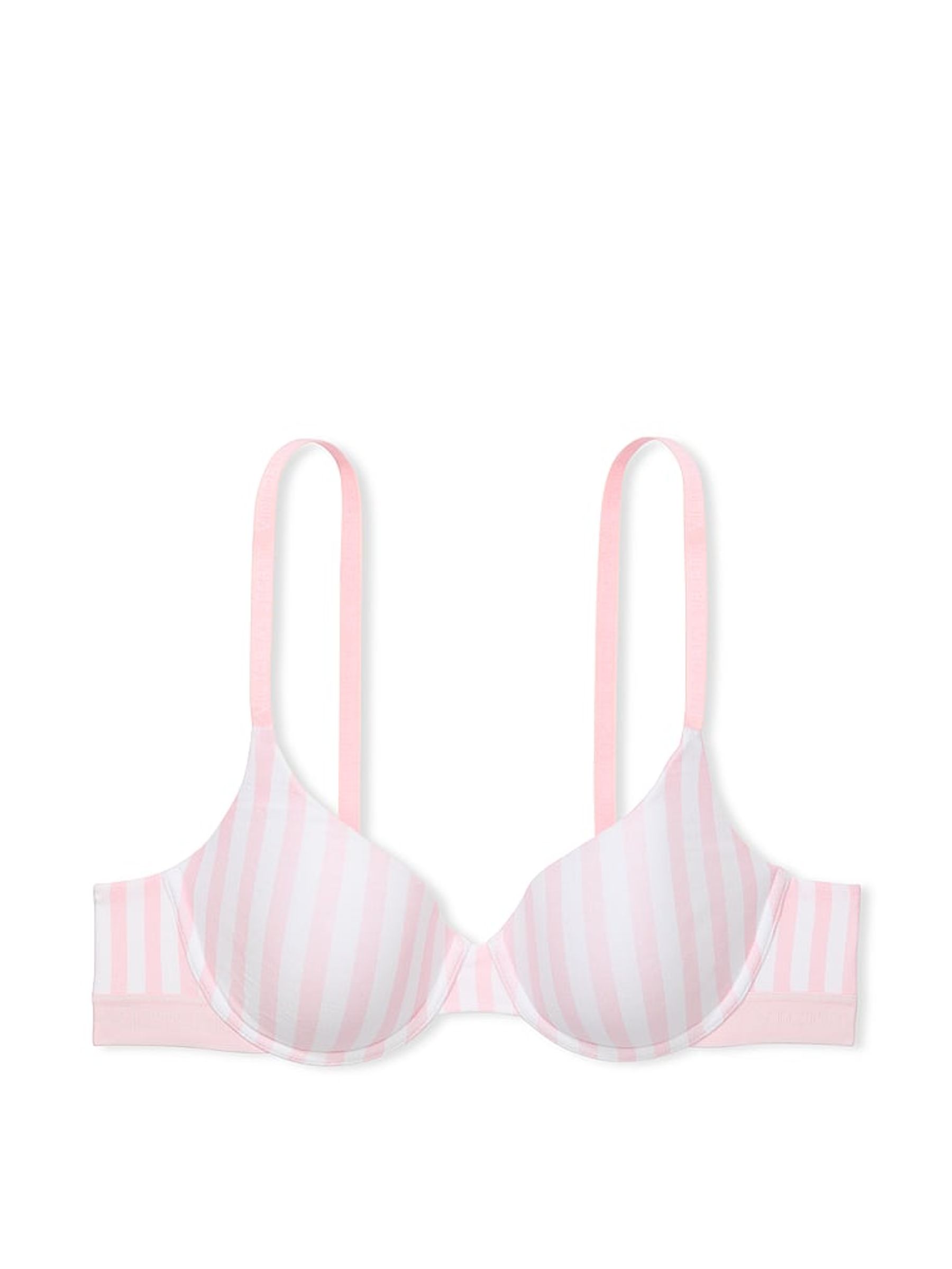 Pink Stripe Demi Lightly Lined Bra - Image 3 of 3