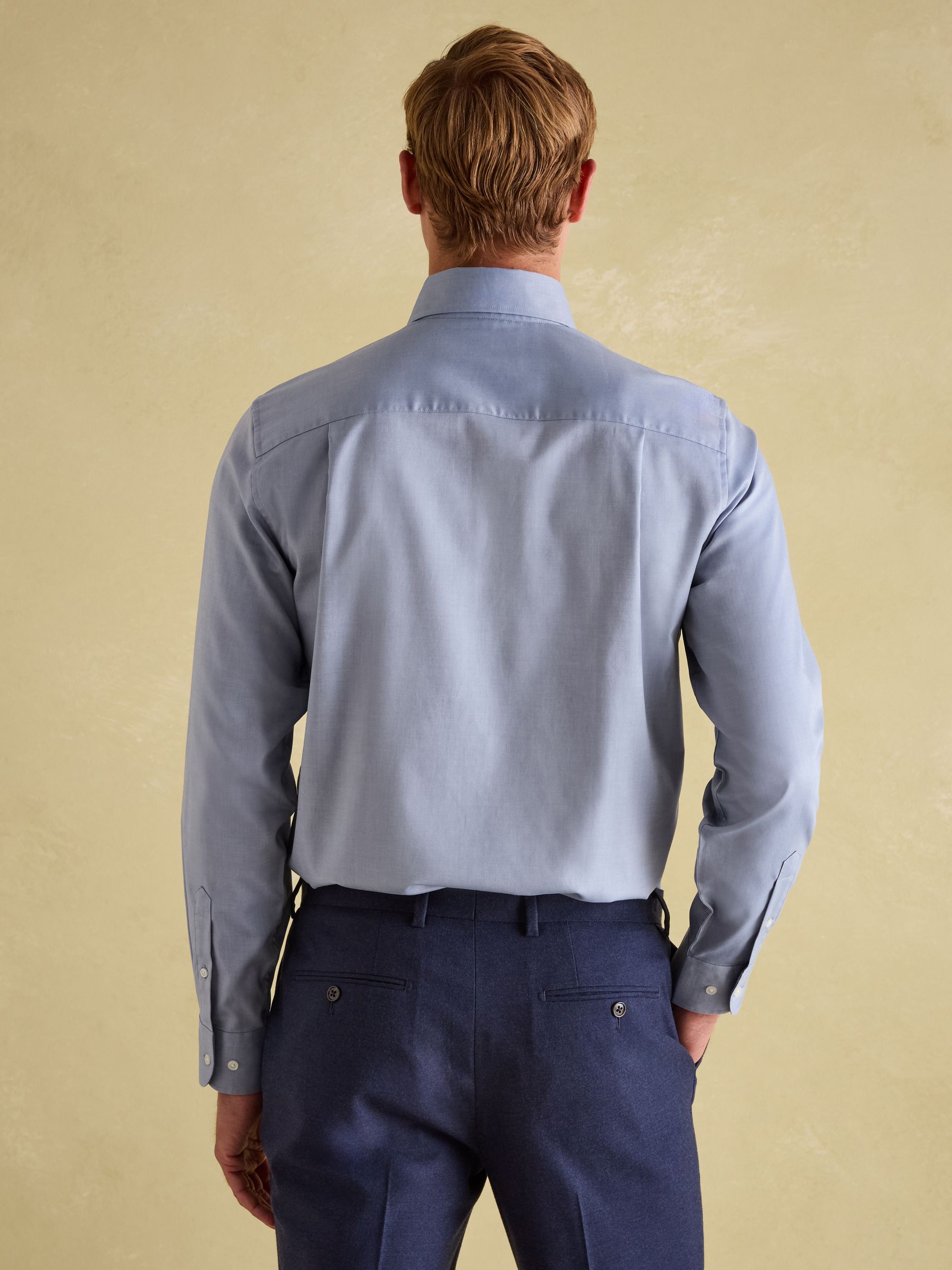 Blue Regular Fit Single Cuff - Image 2 of 9