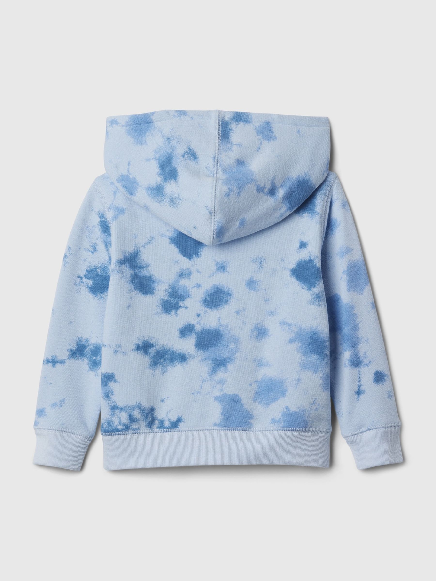 Blue Tie-Dye Logo Zip Through Hoodie (Newborn-5yrs) - Image 2 of 3