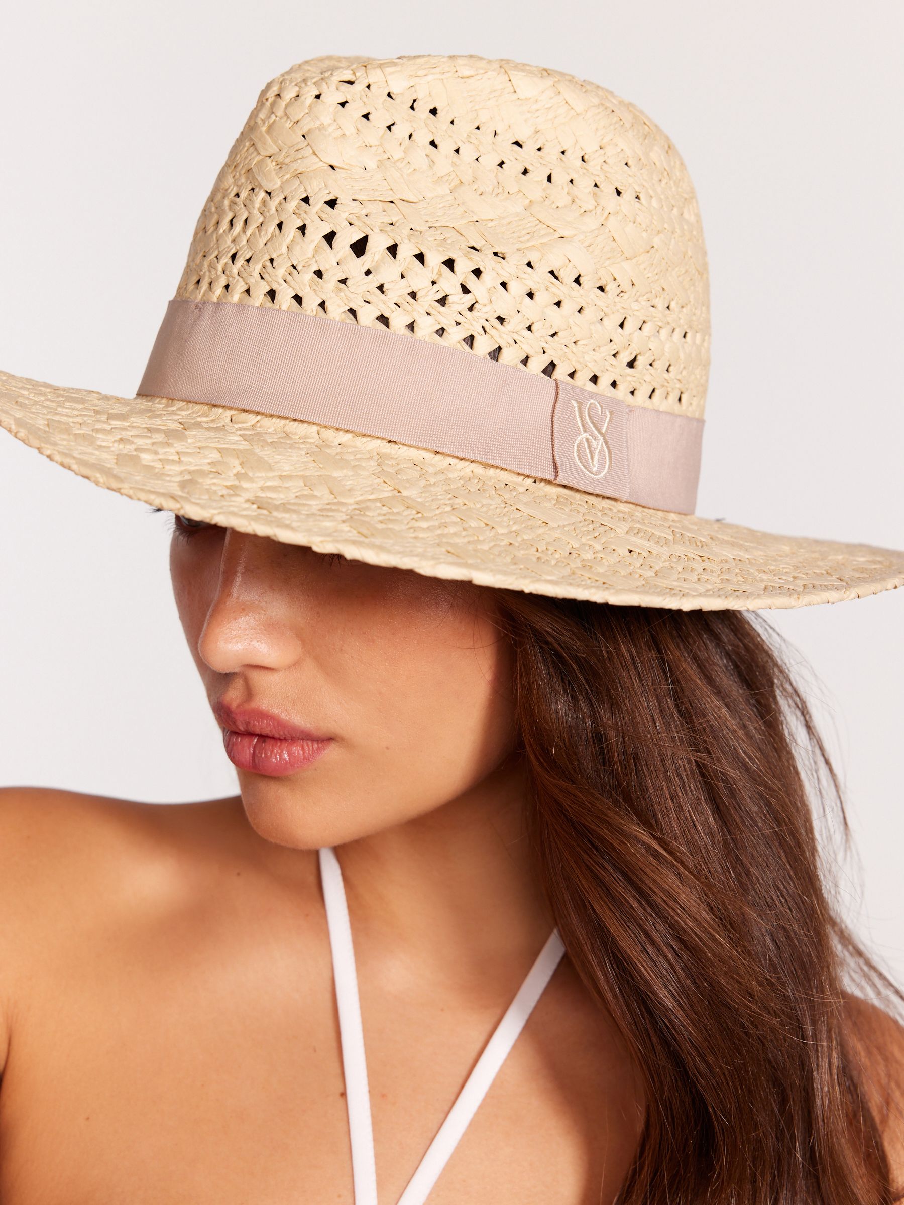 Natural Nude Logo Panama Hat - Image 3 of 5