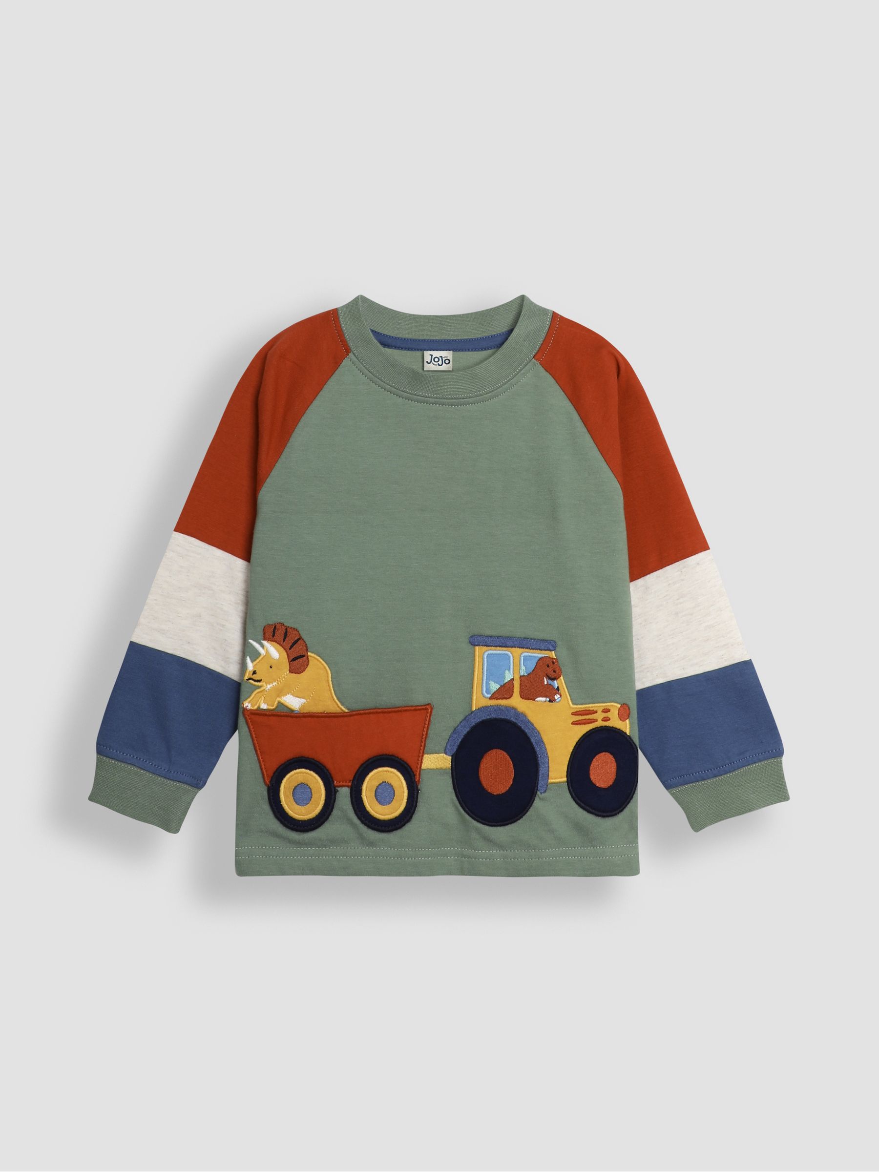 Khaki Tractor Applique Top - Image 1 of 3