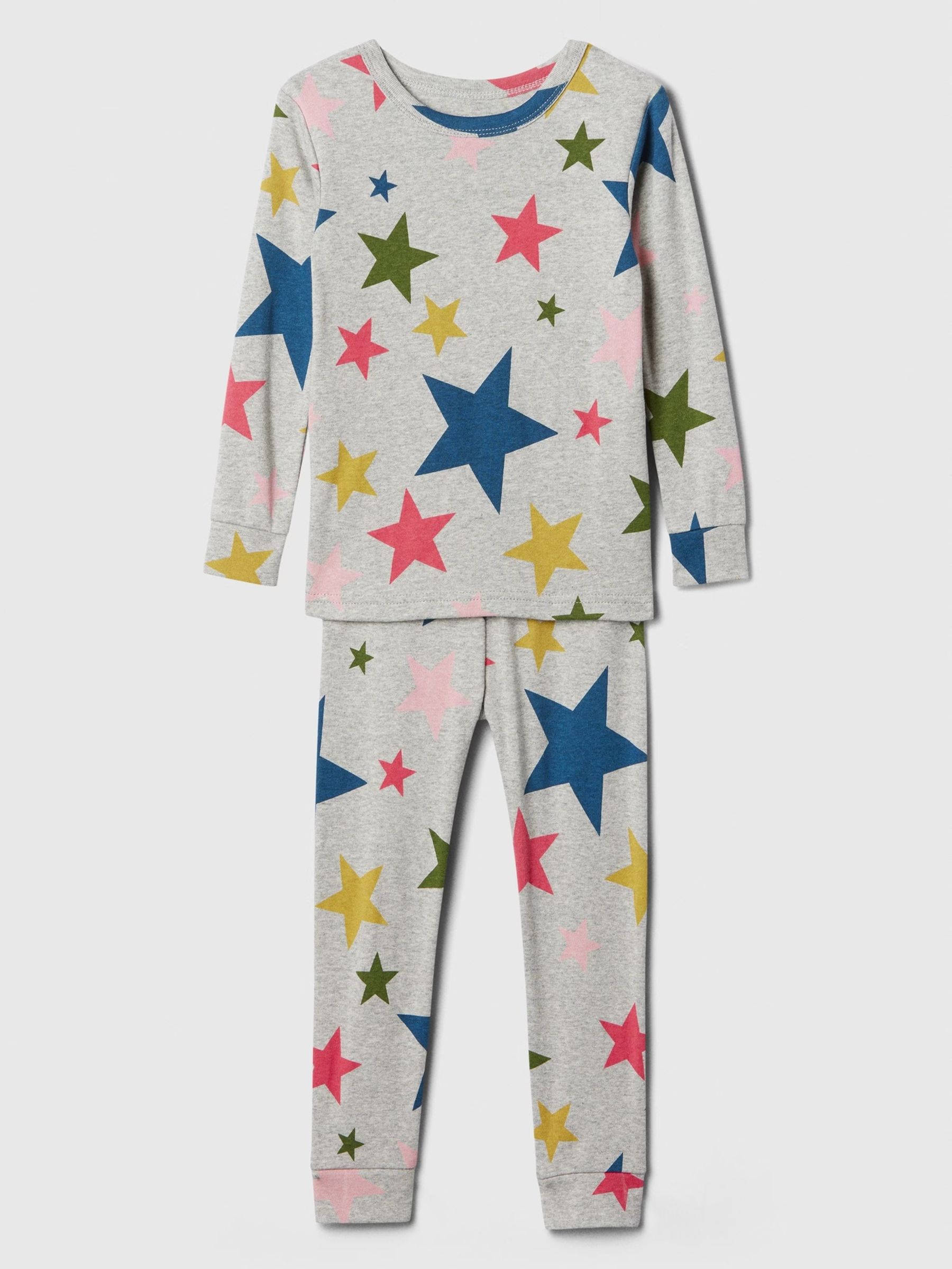 Grey Star Cotton Long Sleeve Pyjamas (12mths-5yrs) - Image 1 of 3