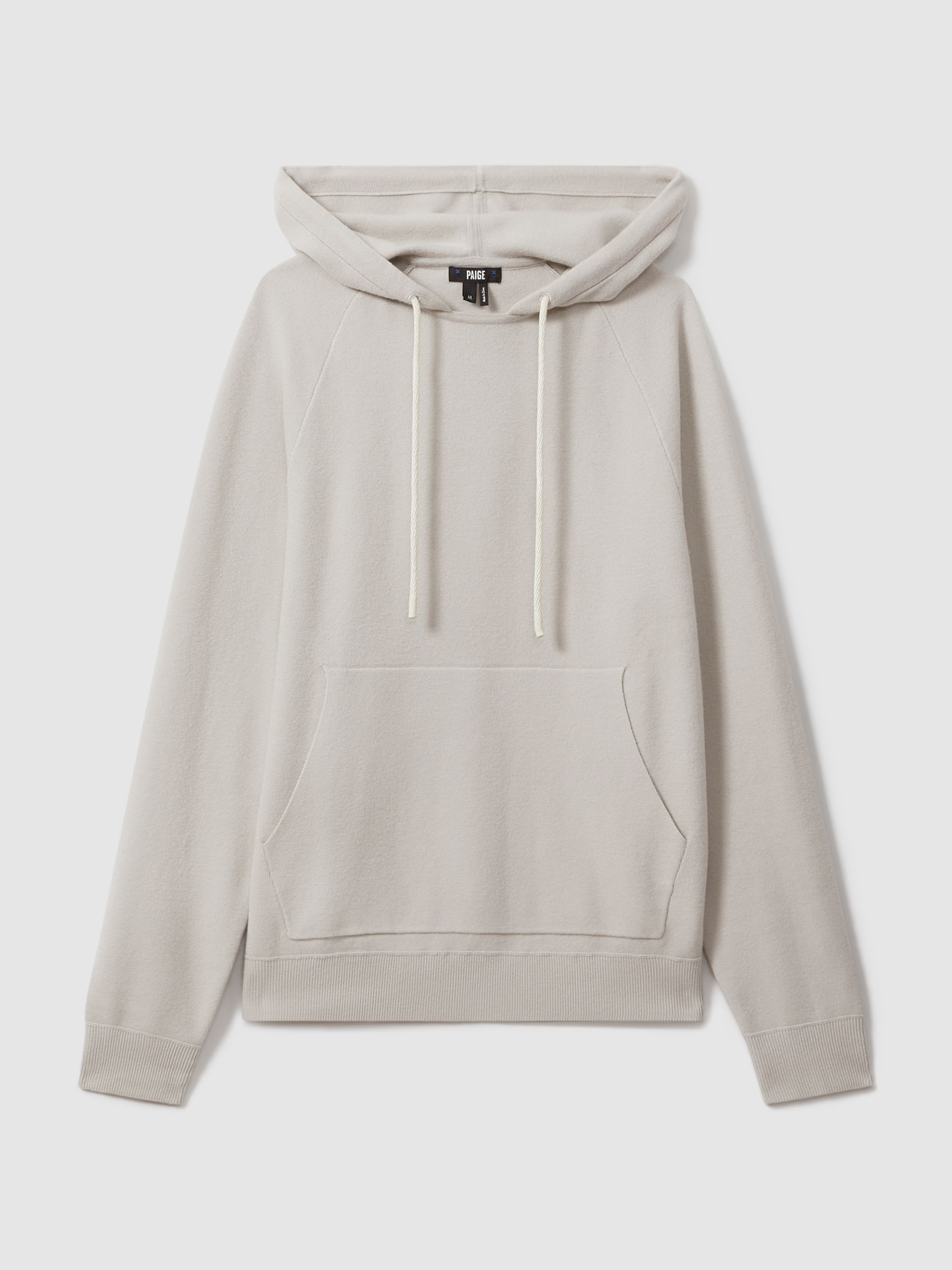 Paige Drawstring Hoodie in Light Grey - Image 1 of 6
