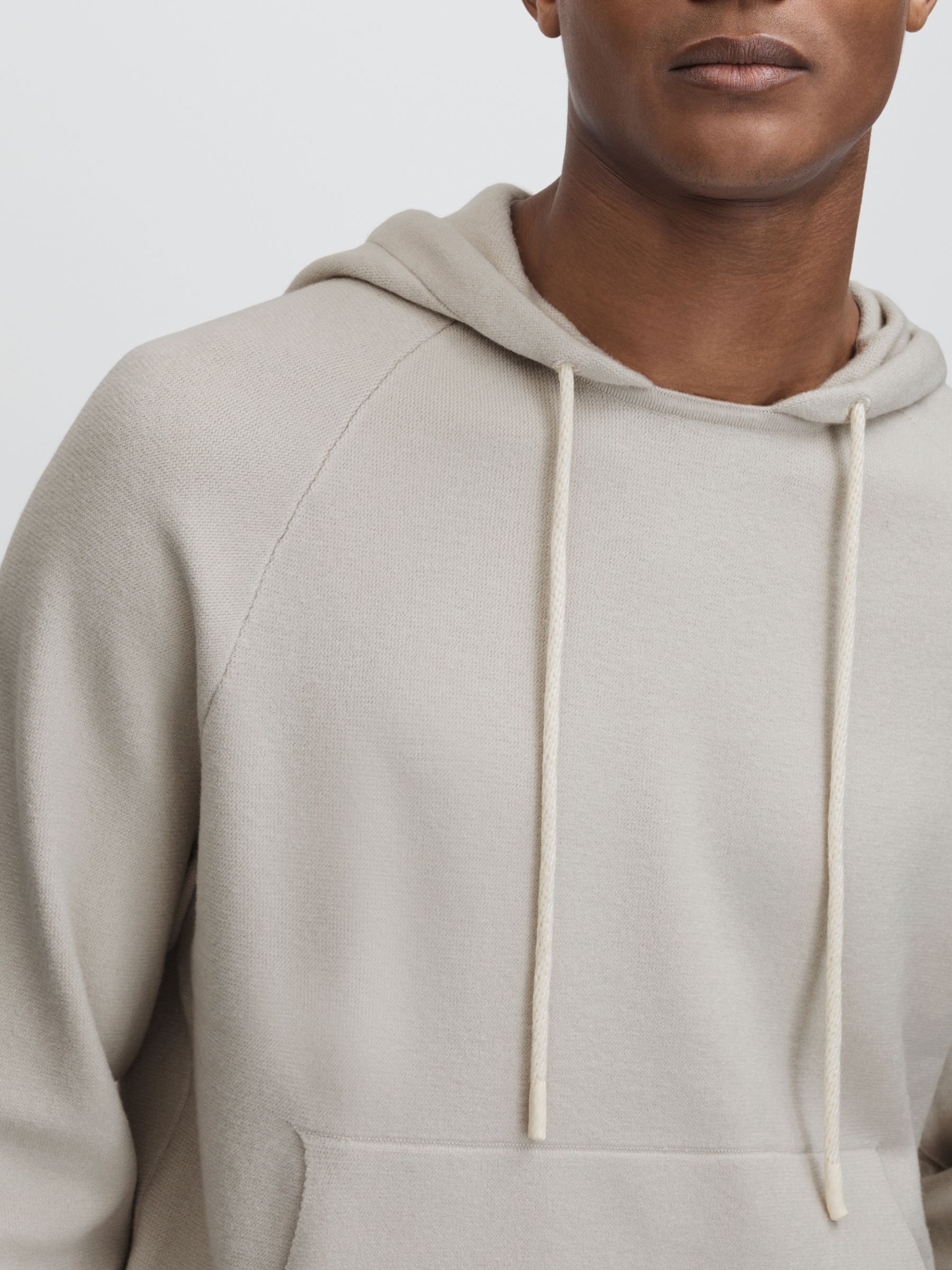 Paige Drawstring Hoodie in Light Grey - Image 4 of 6