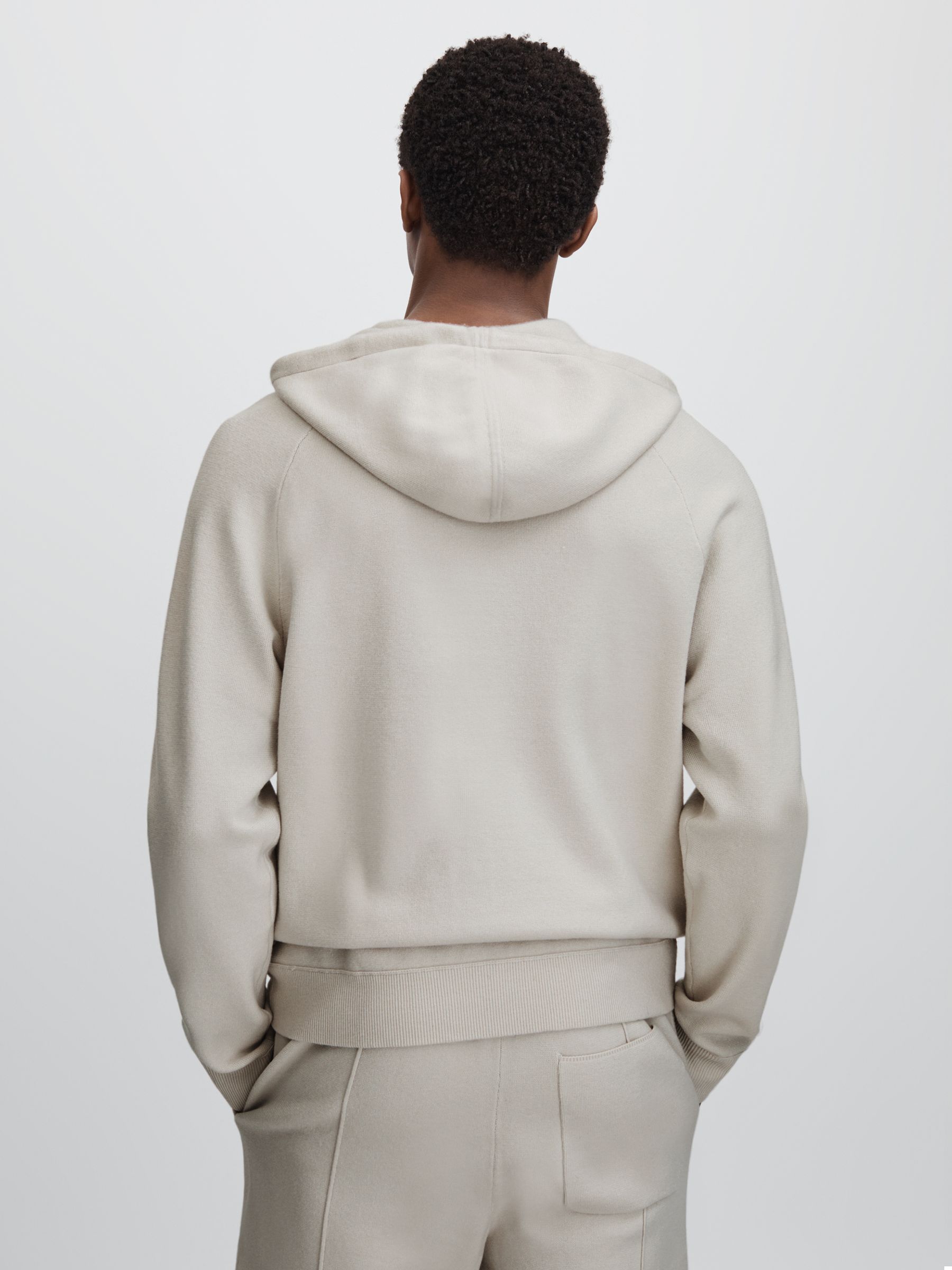 Paige Drawstring Hoodie in Light Grey - Image 5 of 6