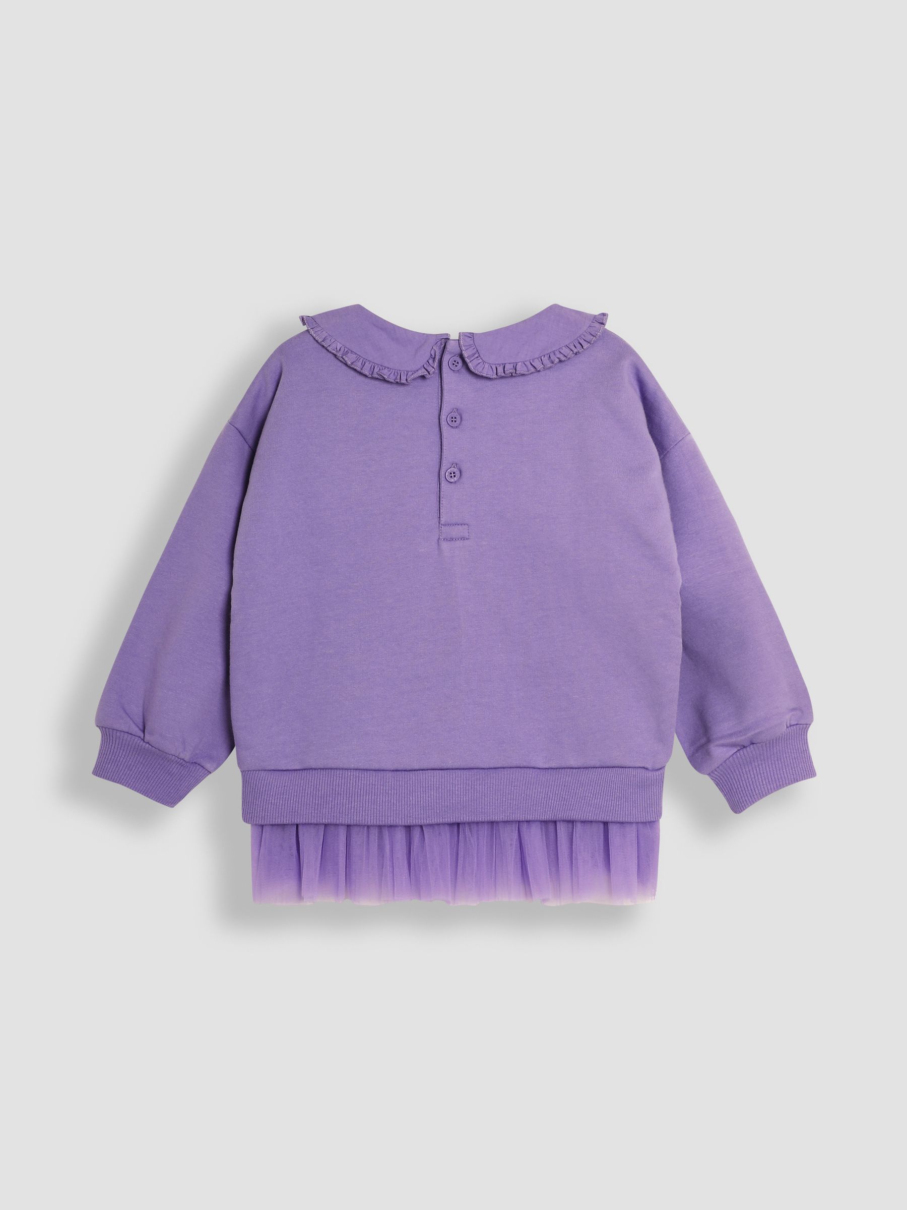 Lilac Purple Fairy Appliqué Tulle Frill Sweatshirt & Leggings Set - Image 3 of 6