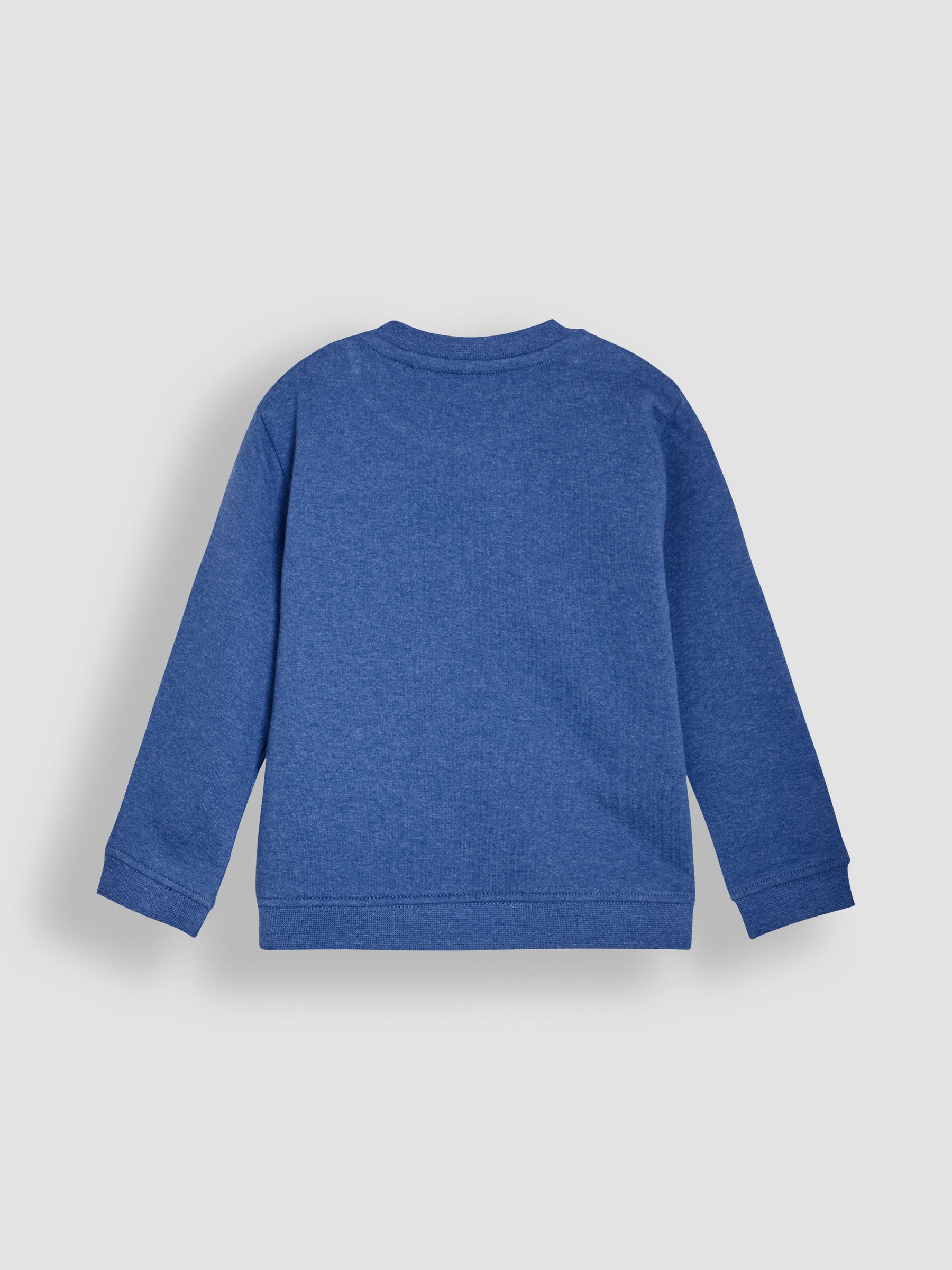 Cobalt Blue Construction Vehicle Appliqué Sweatshirt - Image 2 of 3