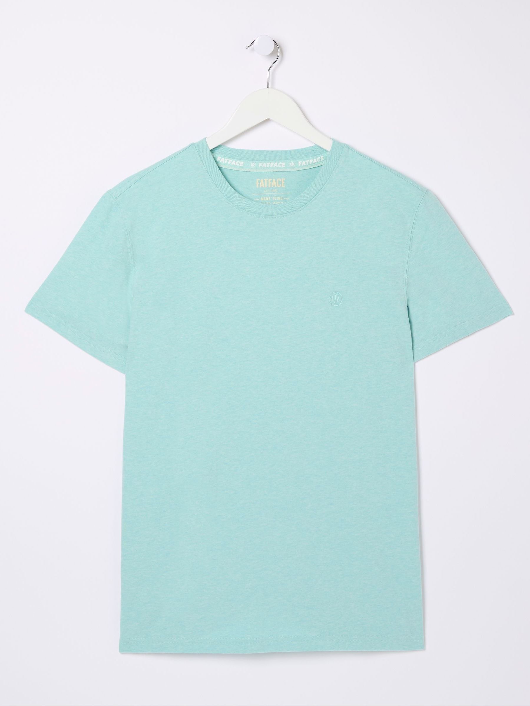 Lulworth Blue Organic Crew T-Shirt - Image 4 of 4