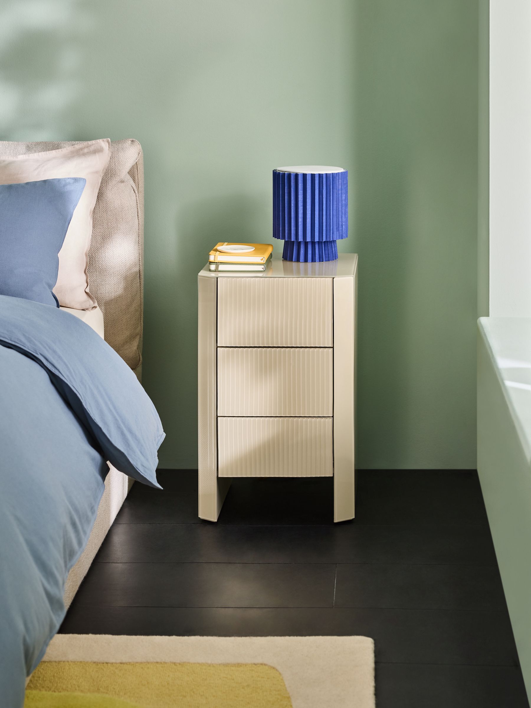 Eleni Bedside in Ecru White - Image 1 of 4