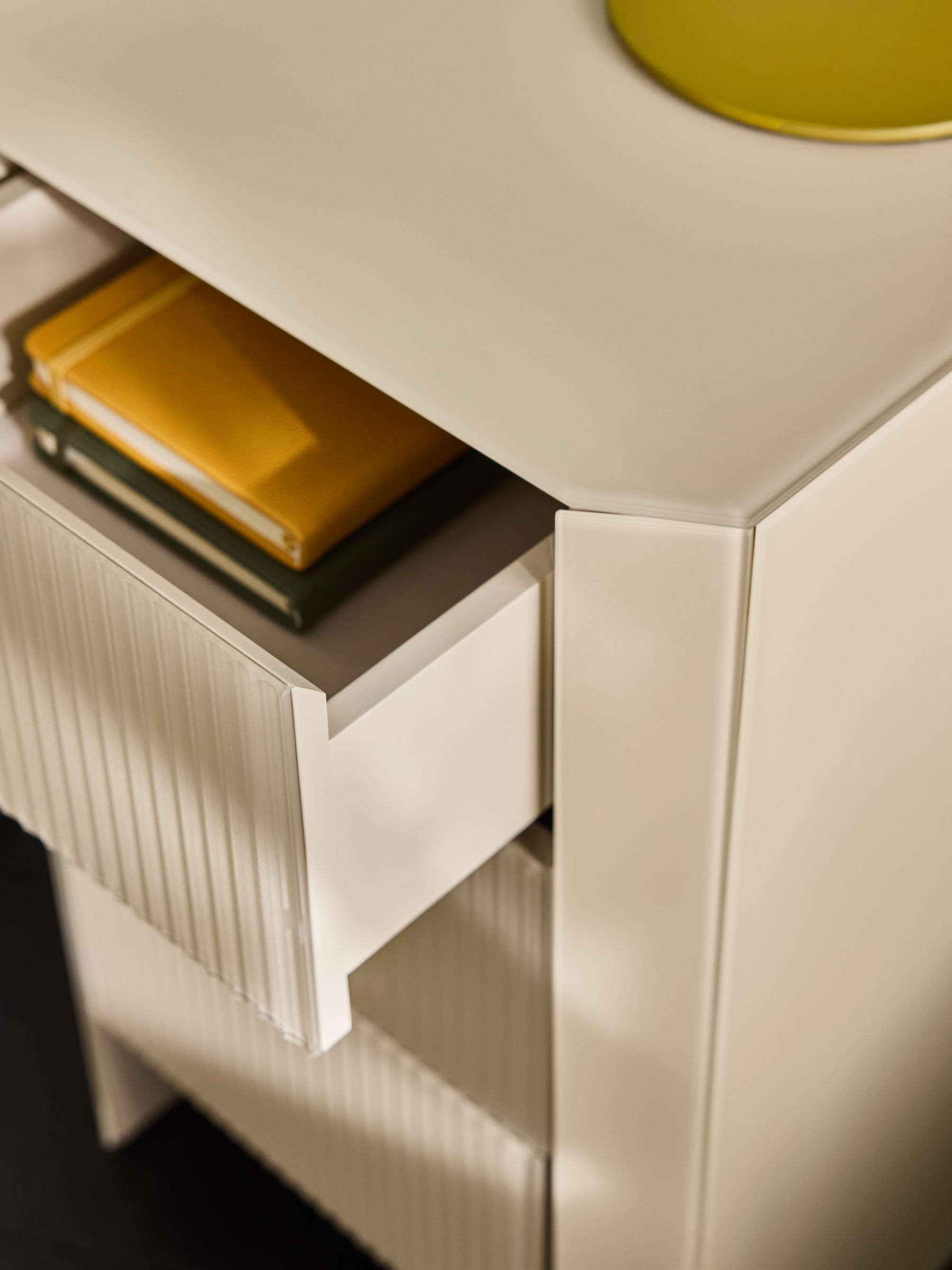 Eleni Bedside in Ecru White - Image 3 of 4
