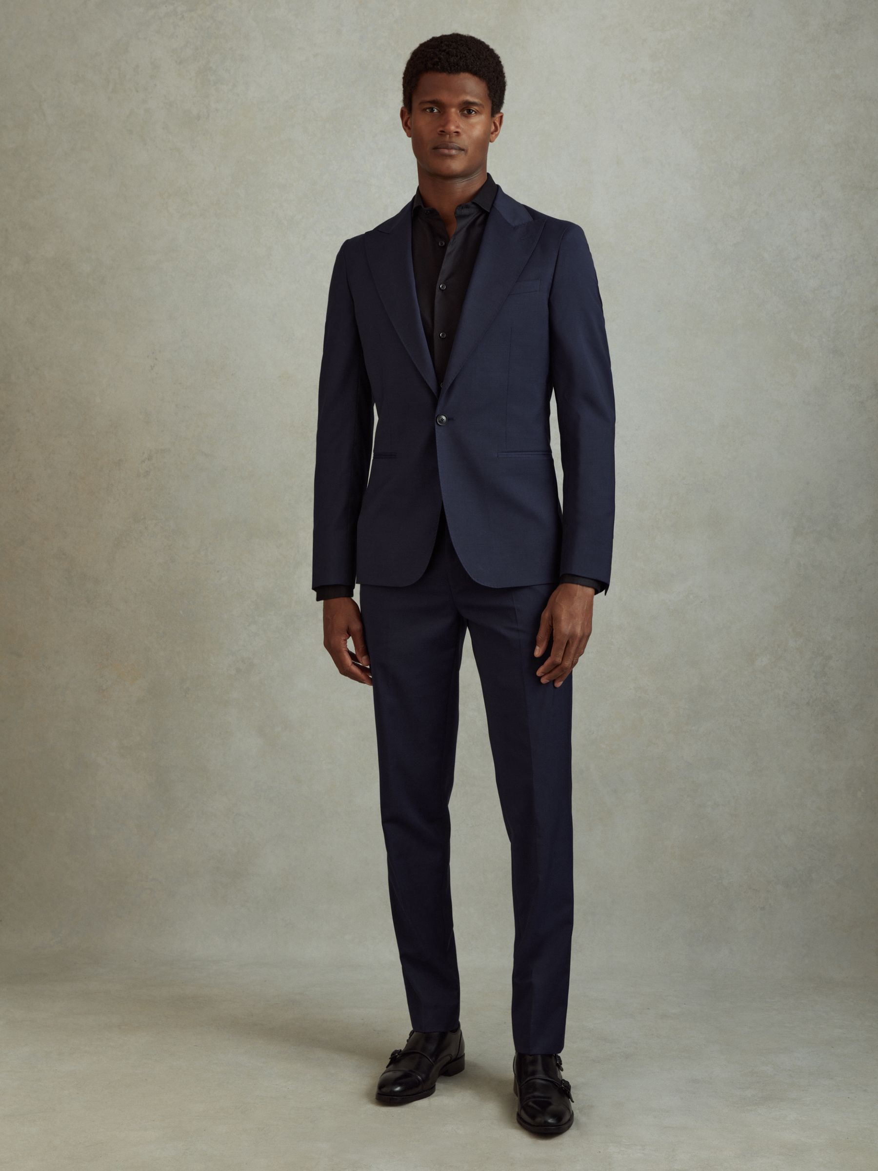 Destiny Bright Blue Wool Single Breasted Blazer - Image 3 of 7