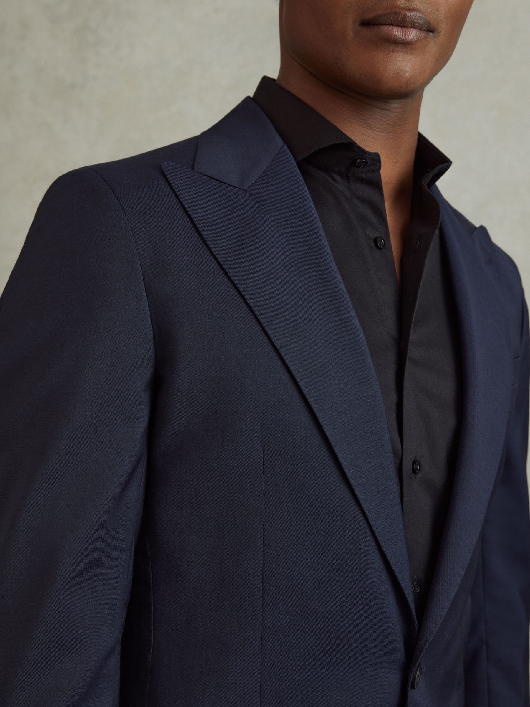 Destiny Bright Blue Wool Single Breasted Blazer - Image 4 of 7