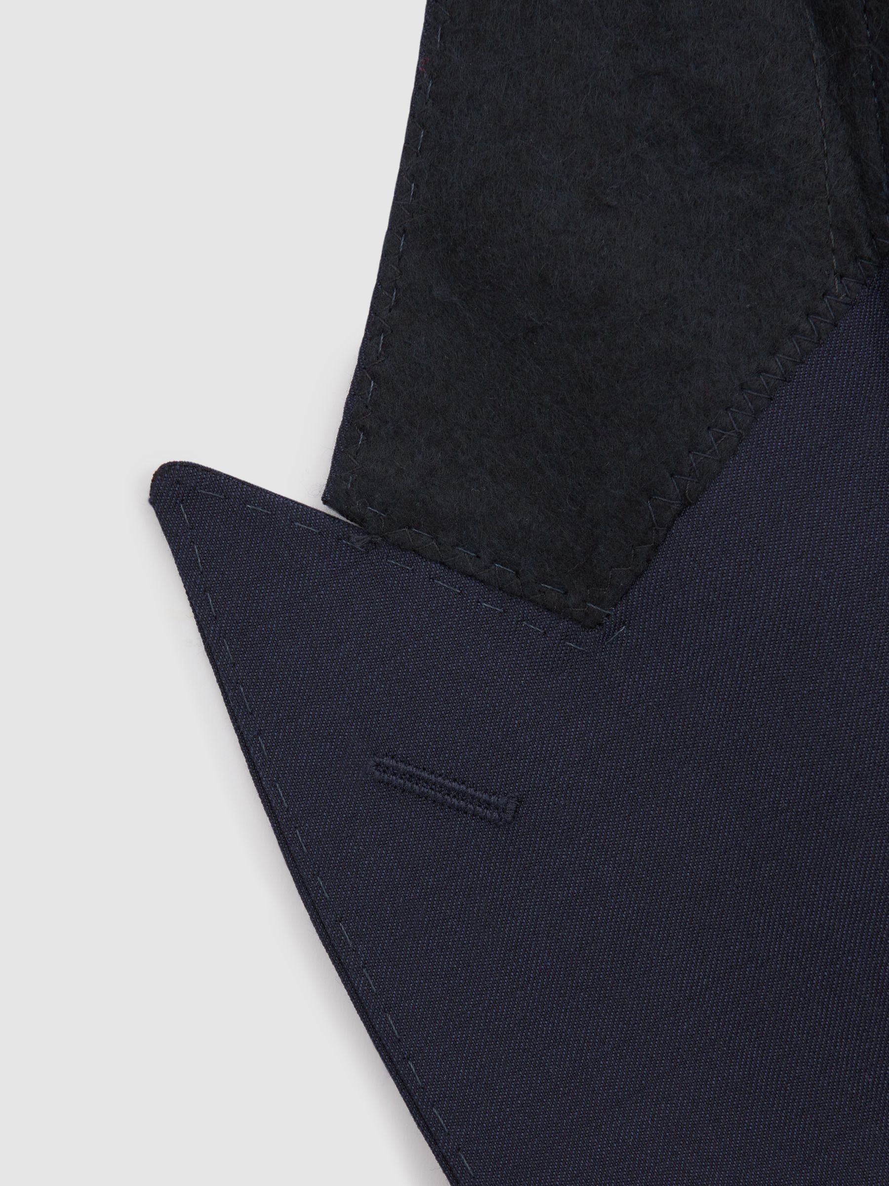 Destiny Bright Blue Wool Single Breasted Blazer - Image 6 of 7