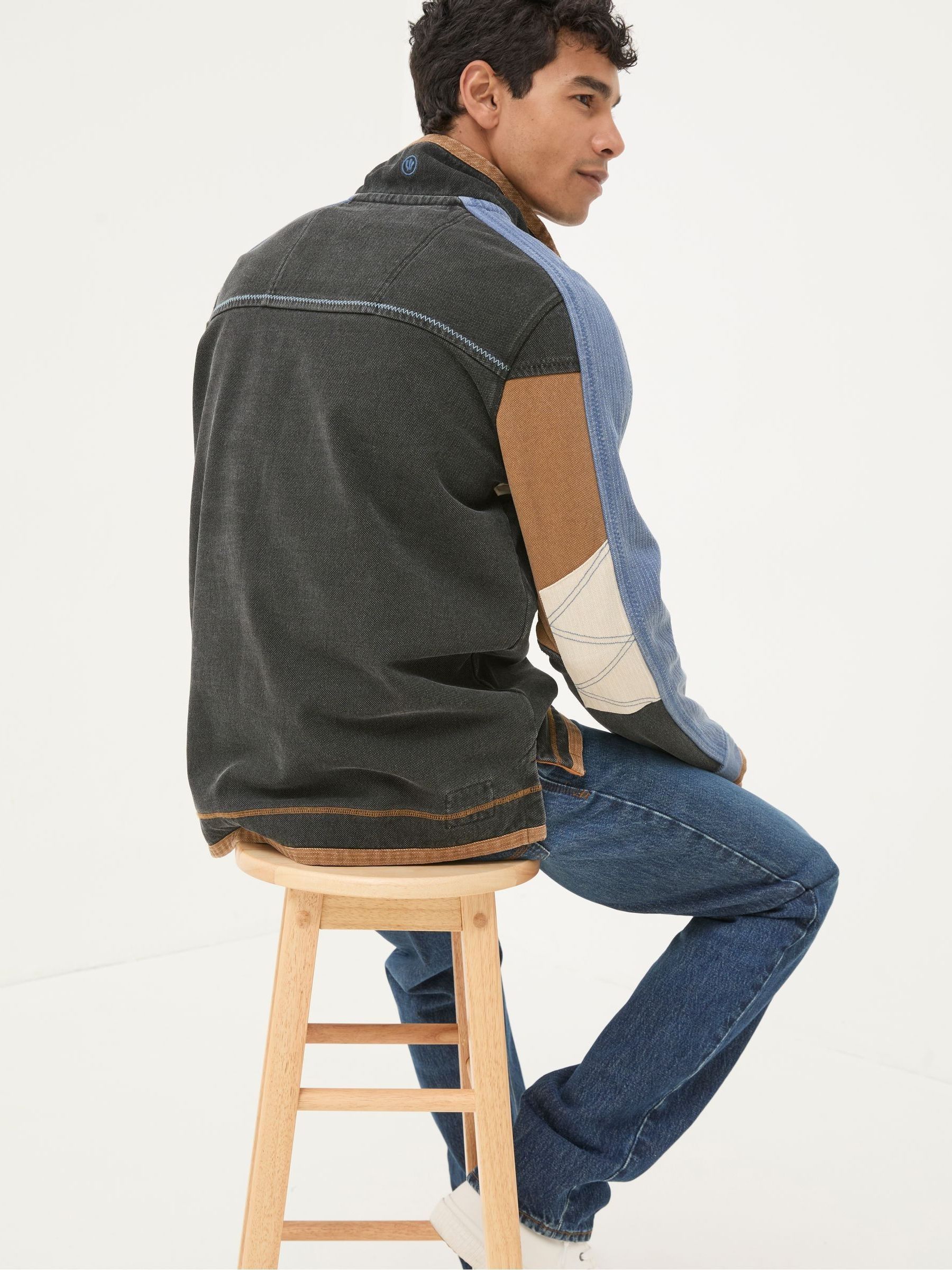 Airlie Washed Black Panel Sweatshirt - Image 3 of 7