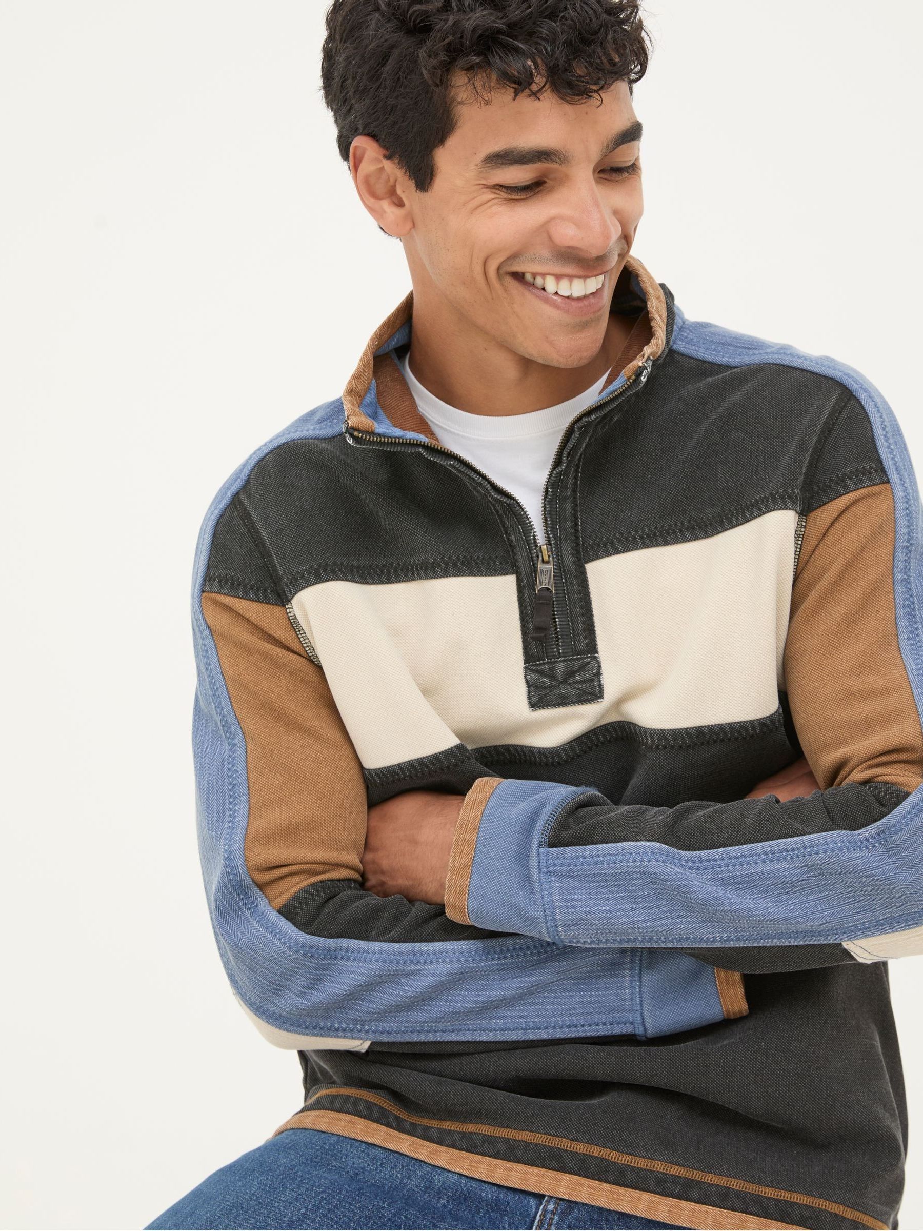 Airlie Washed Black Panel Sweatshirt - Image 4 of 7
