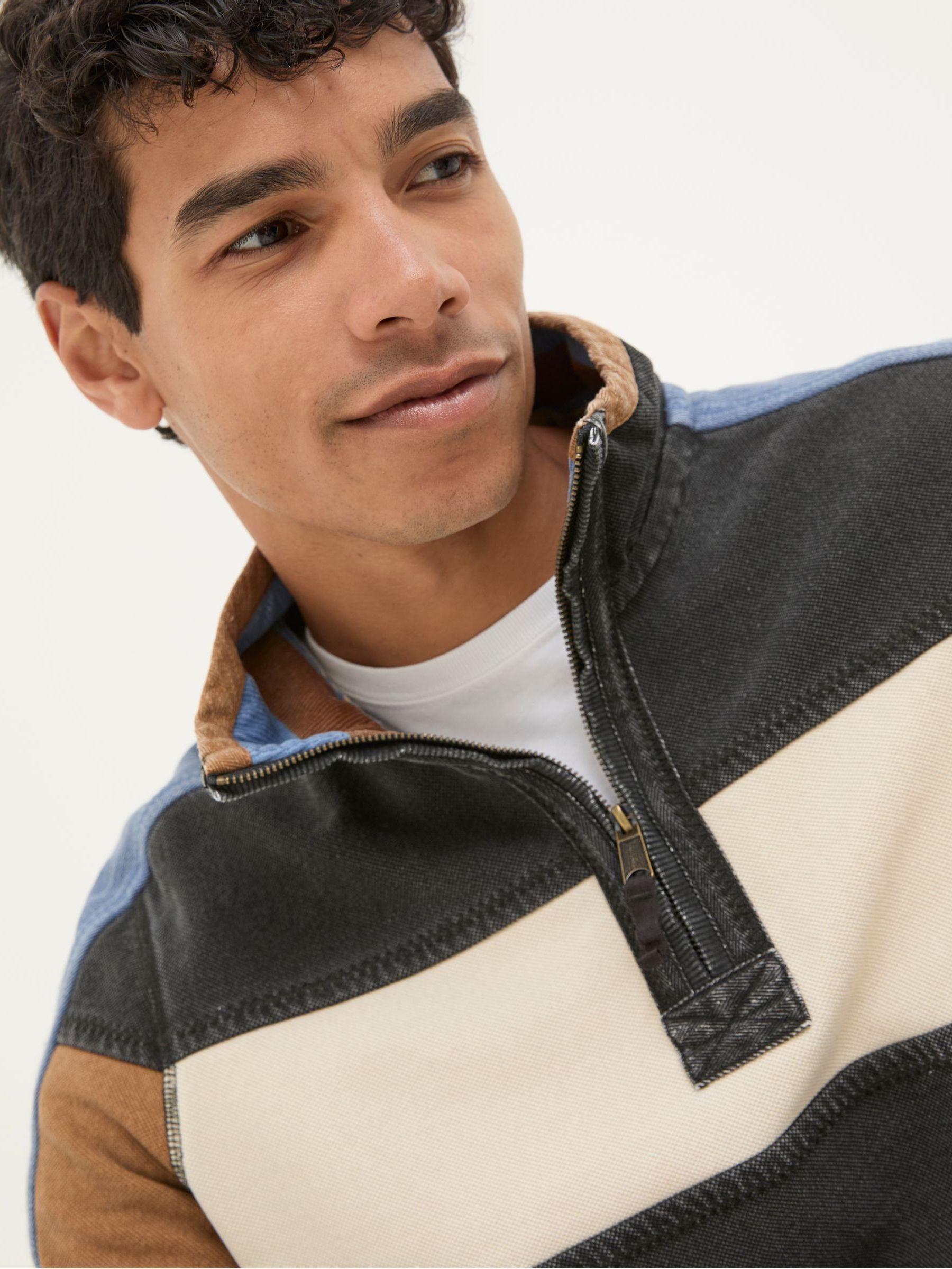Airlie Washed Black Panel Sweatshirt - Image 5 of 7