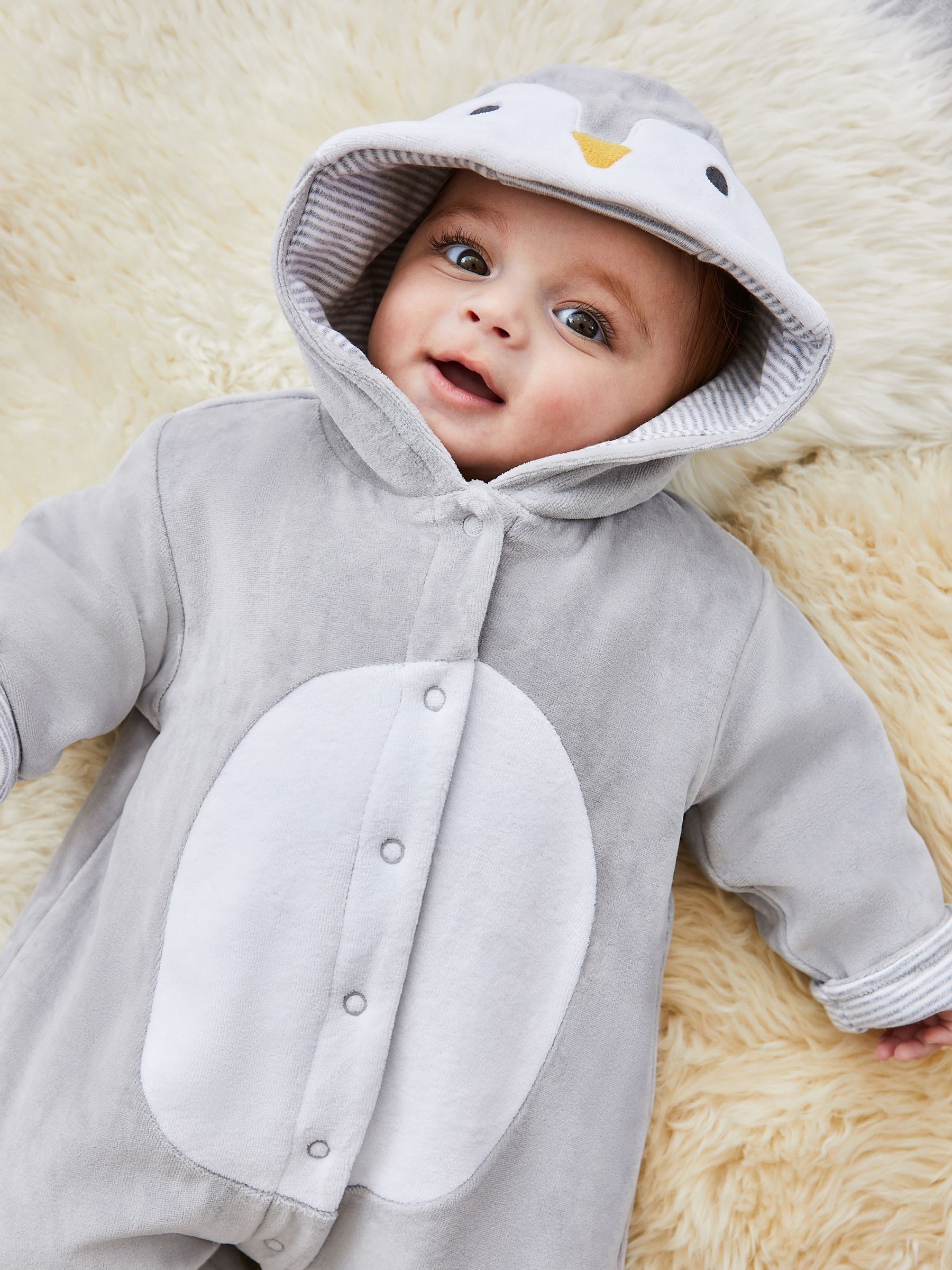 Grey Penguin Pramsuit - Image 1 of 3