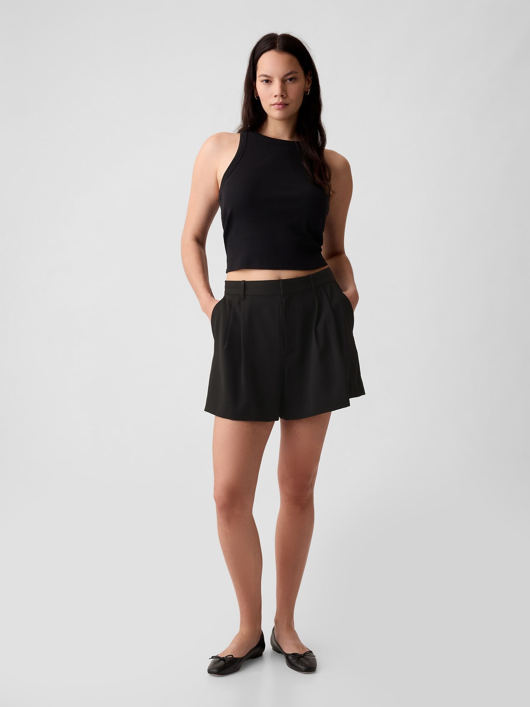 Black 365 High Waisted Shorts - Image 4 of 5