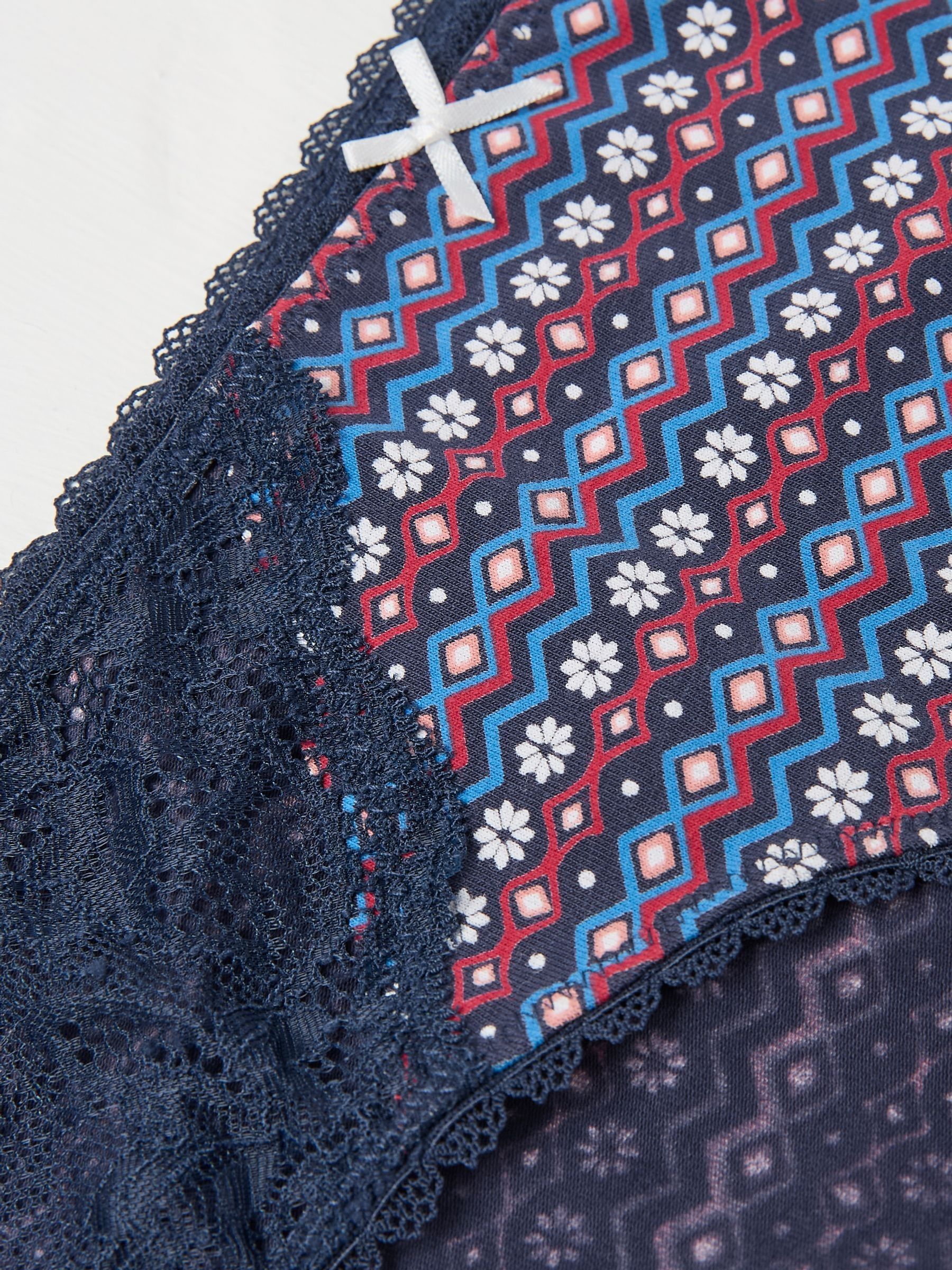 Navy Fair Isle Mini Knickers - Image 2 of 2