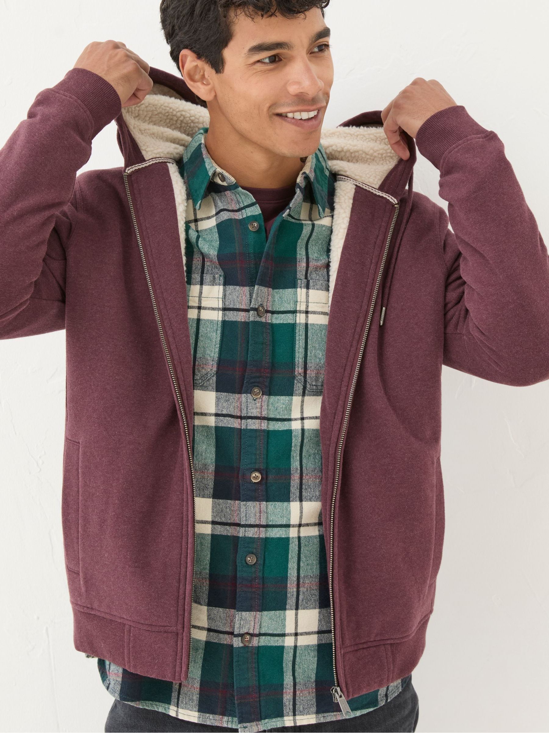 Brooke Purple Marl Hoodies - Image 3 of 5