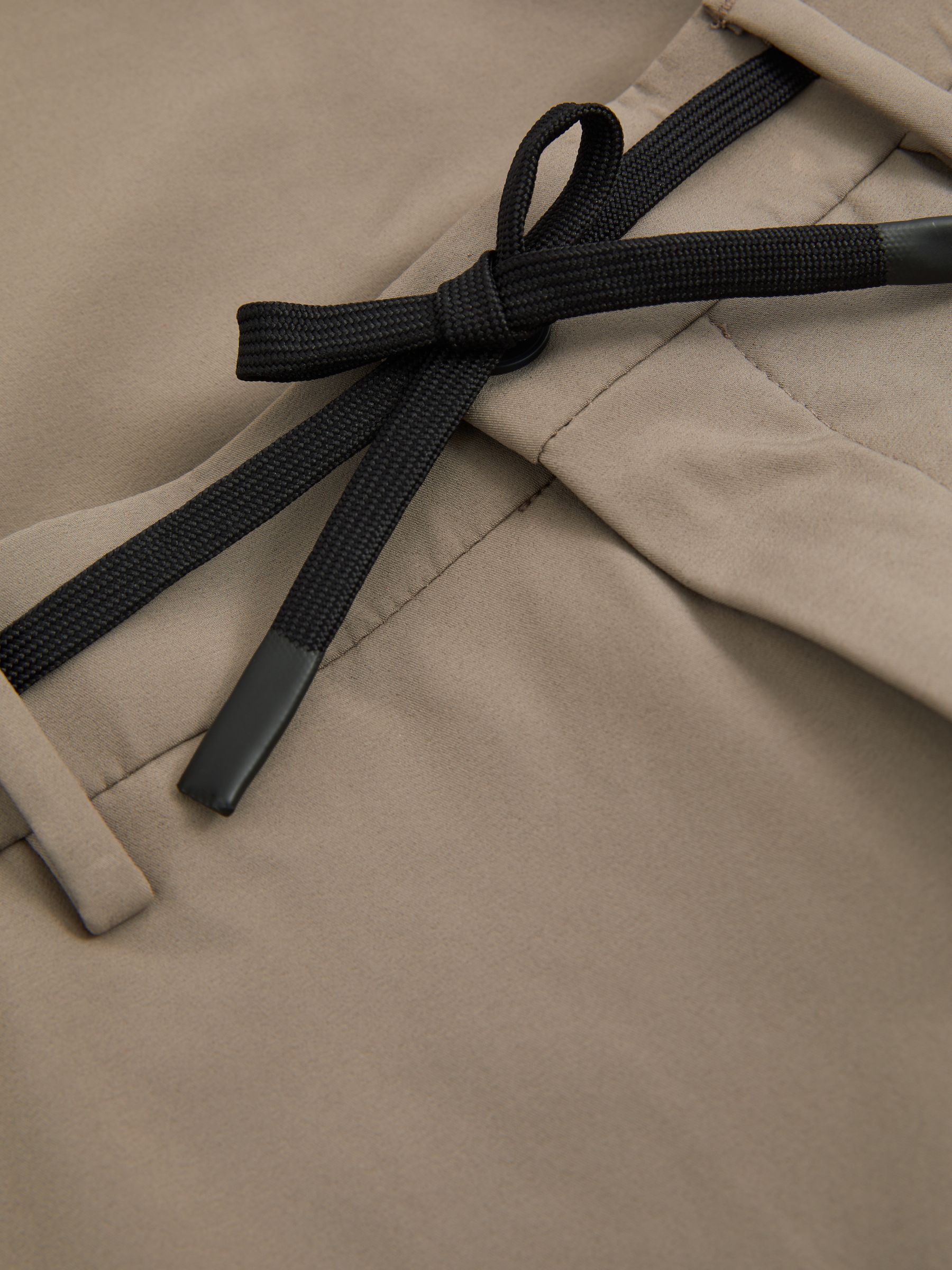 Technical Drawstring Trousers in Taupe Brown - Image 5 of 5